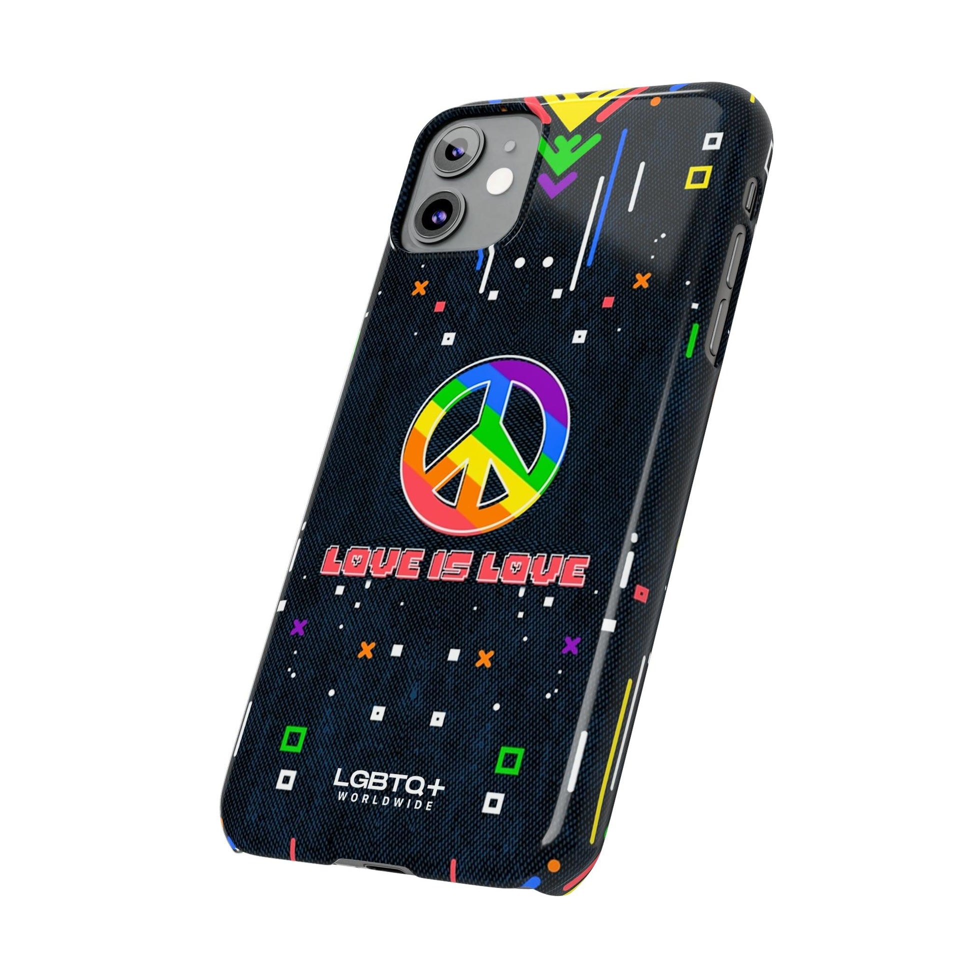 LGBTQWorldwide - ,,PEACE" Handyhülle Accessories, Back-to-School, card, Glossy, iPhone, iPhone Cases, Phone accessory, Phone Cases, Samsung Cases, Slim lgbtq Bekleidung Accessoires unisex Zubehör