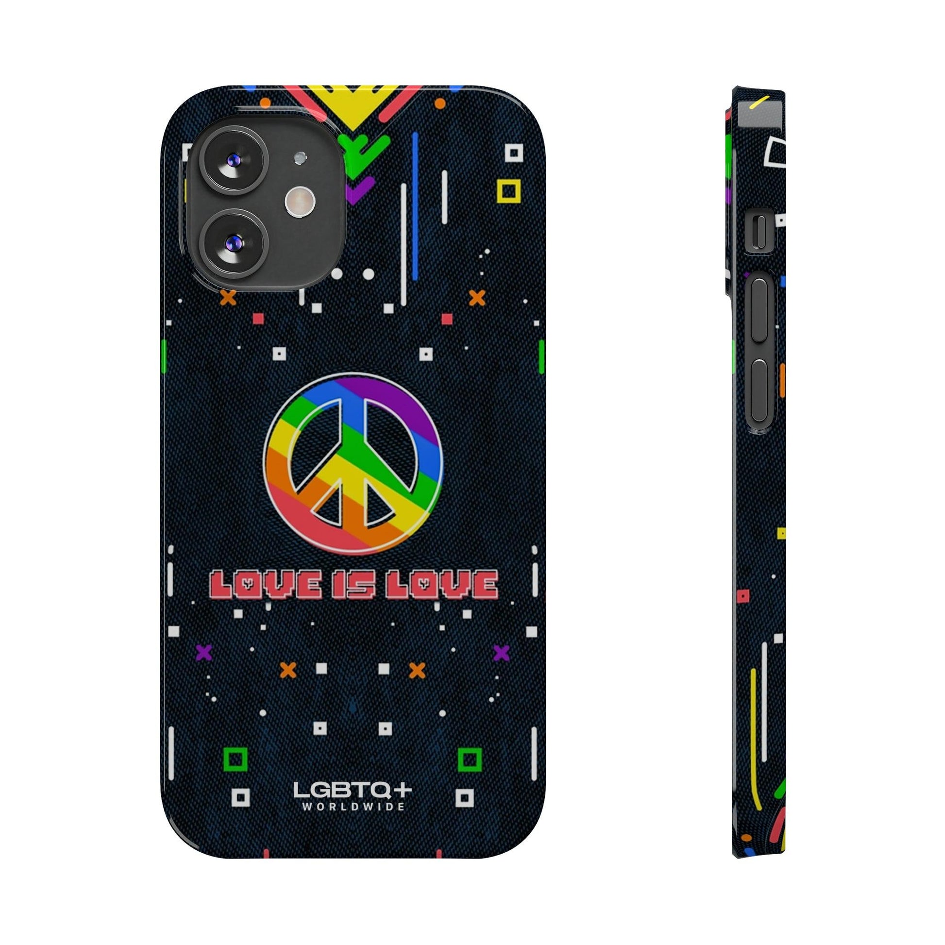 LGBTQWorldwide - ,,PEACE" Handyhülle Accessories, Back-to-School, card, Glossy, iPhone, iPhone Cases, Phone accessory, Phone Cases, Samsung Cases, Slim lgbtq Bekleidung Accessoires unisex Zubehör