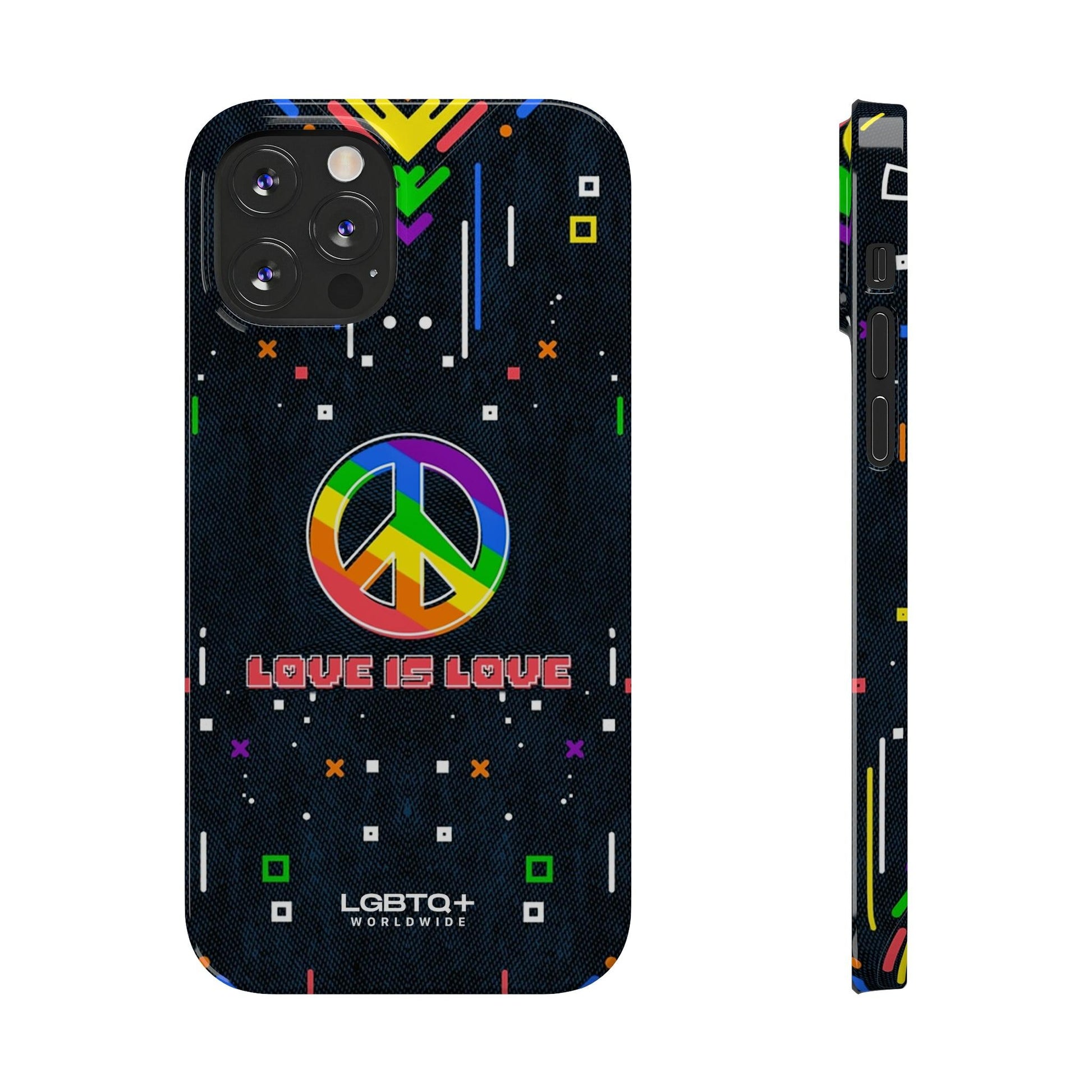 LGBTQWorldwide - ,,PEACE" Handyhülle Accessories, Back-to-School, card, Glossy, iPhone, iPhone Cases, Phone accessory, Phone Cases, Samsung Cases, Slim lgbtq Bekleidung Accessoires unisex Zubehör