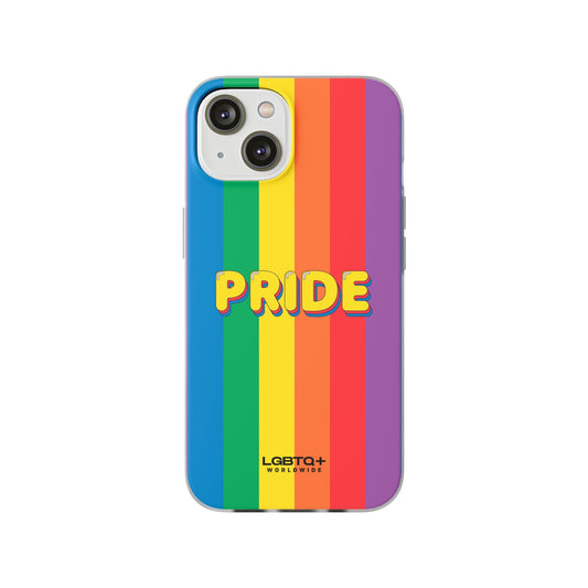 LGBTQWorldwide - ,,PRIDE" Flexible Handyhülle Accessories, Case, iPhone, iPhone Cases, Phone accessory, Phone Cases, Samsung Cases, silikon, Valentine's Day promotion lgbtq Bekleidung Accessoires unisex Zubehör