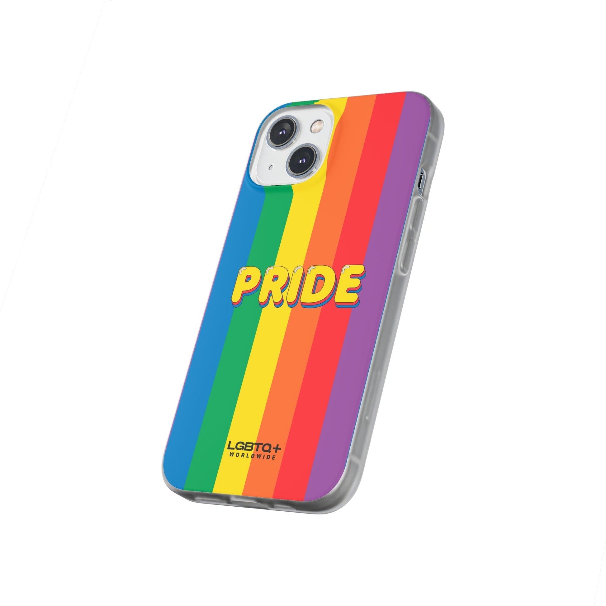 LGBTQWorldwide - ,,PRIDE" Flexible Handyhülle Accessories, Case, iPhone, iPhone Cases, Phone accessory, Phone Cases, Samsung Cases, silikon, Valentine's Day promotion lgbtq Bekleidung Accessoires unisex Zubehör