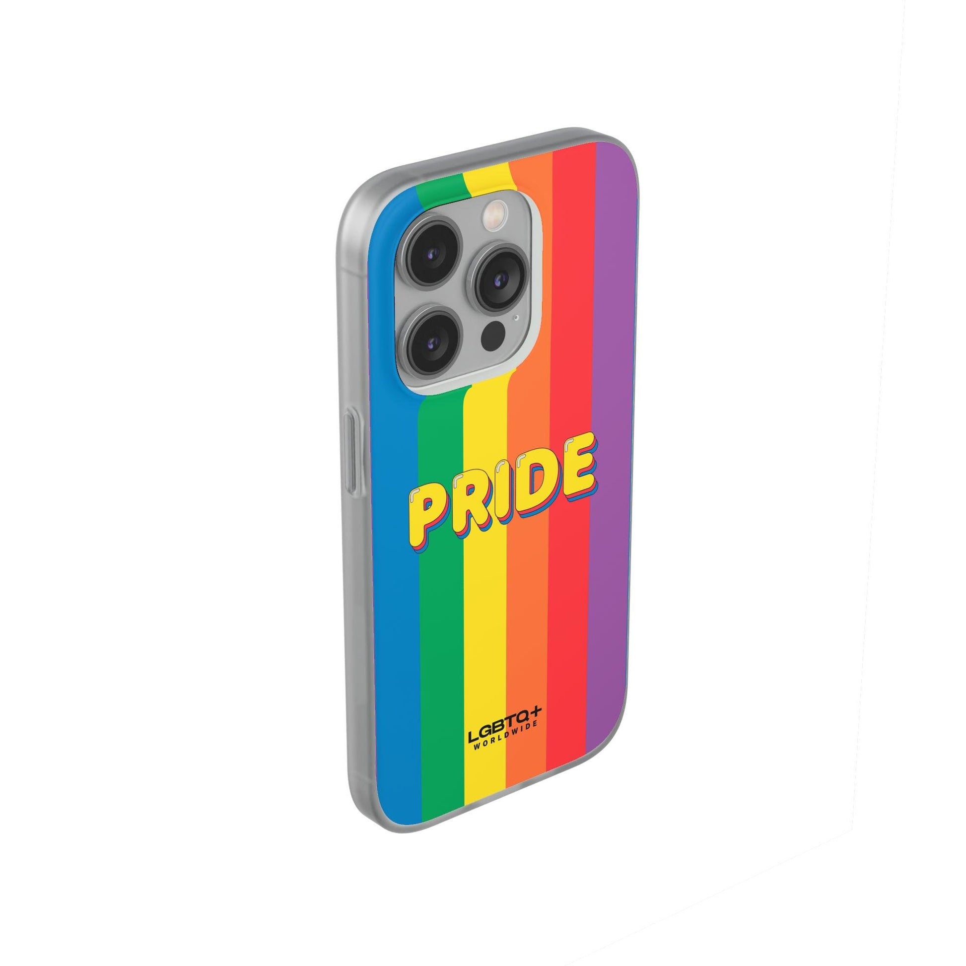 LGBTQWorldwide - ,,PRIDE" Flexible Handyhülle Accessories, Case, iPhone, iPhone Cases, Phone accessory, Phone Cases, Samsung Cases, silikon, Valentine's Day promotion lgbtq Bekleidung Accessoires unisex Zubehör