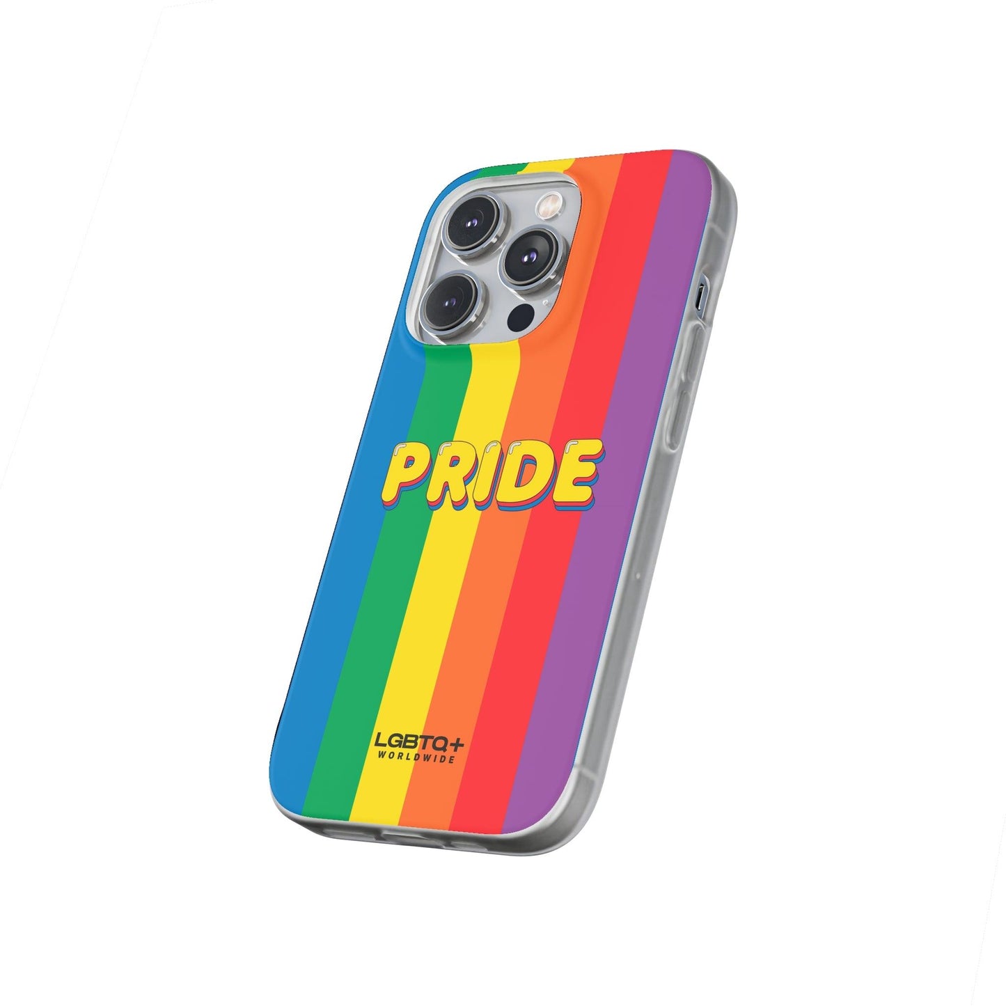 LGBTQWorldwide - ,,PRIDE" Flexible Handyhülle Accessories, Case, iPhone, iPhone Cases, Phone accessory, Phone Cases, Samsung Cases, silikon, Valentine's Day promotion lgbtq Bekleidung Accessoires unisex Zubehör