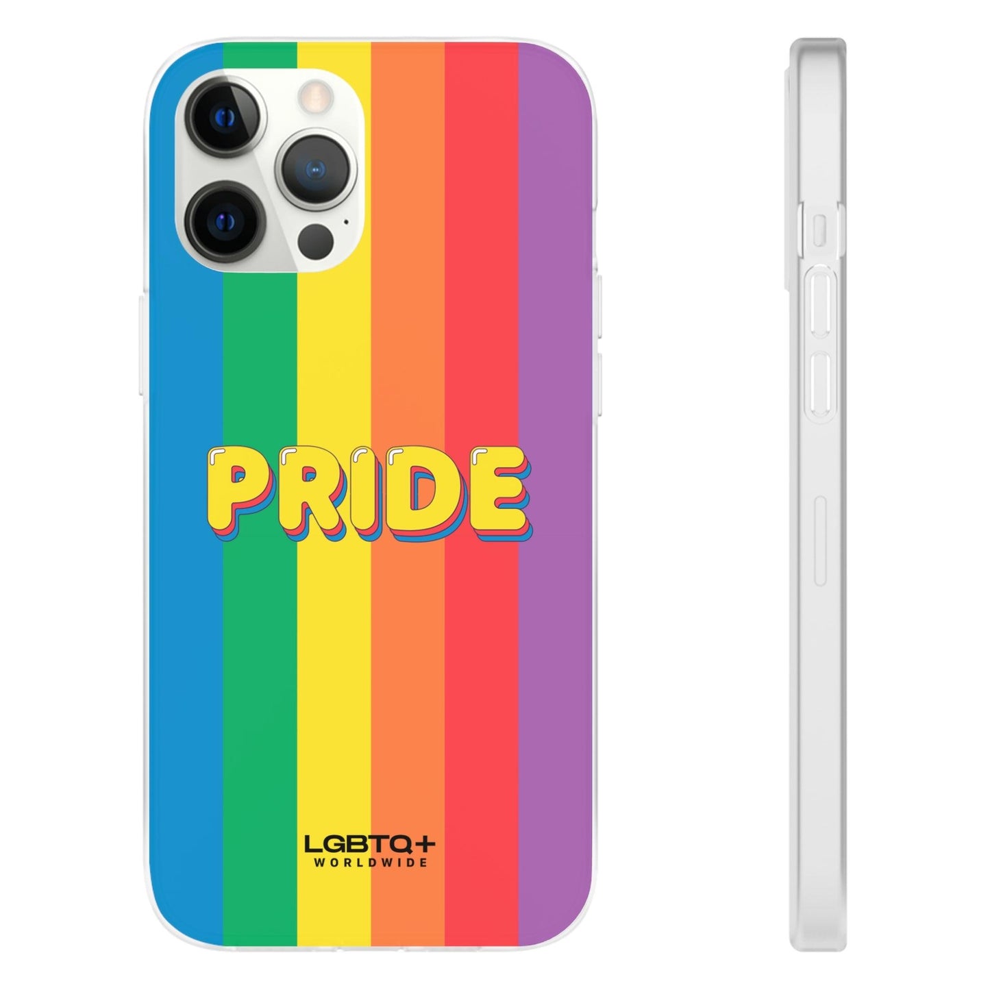 LGBTQWorldwide - ,,PRIDE" Flexible Handyhülle Accessories, Case, iPhone, iPhone Cases, Phone accessory, Phone Cases, Samsung Cases, silikon, Valentine's Day promotion lgbtq Bekleidung Accessoires unisex Zubehör