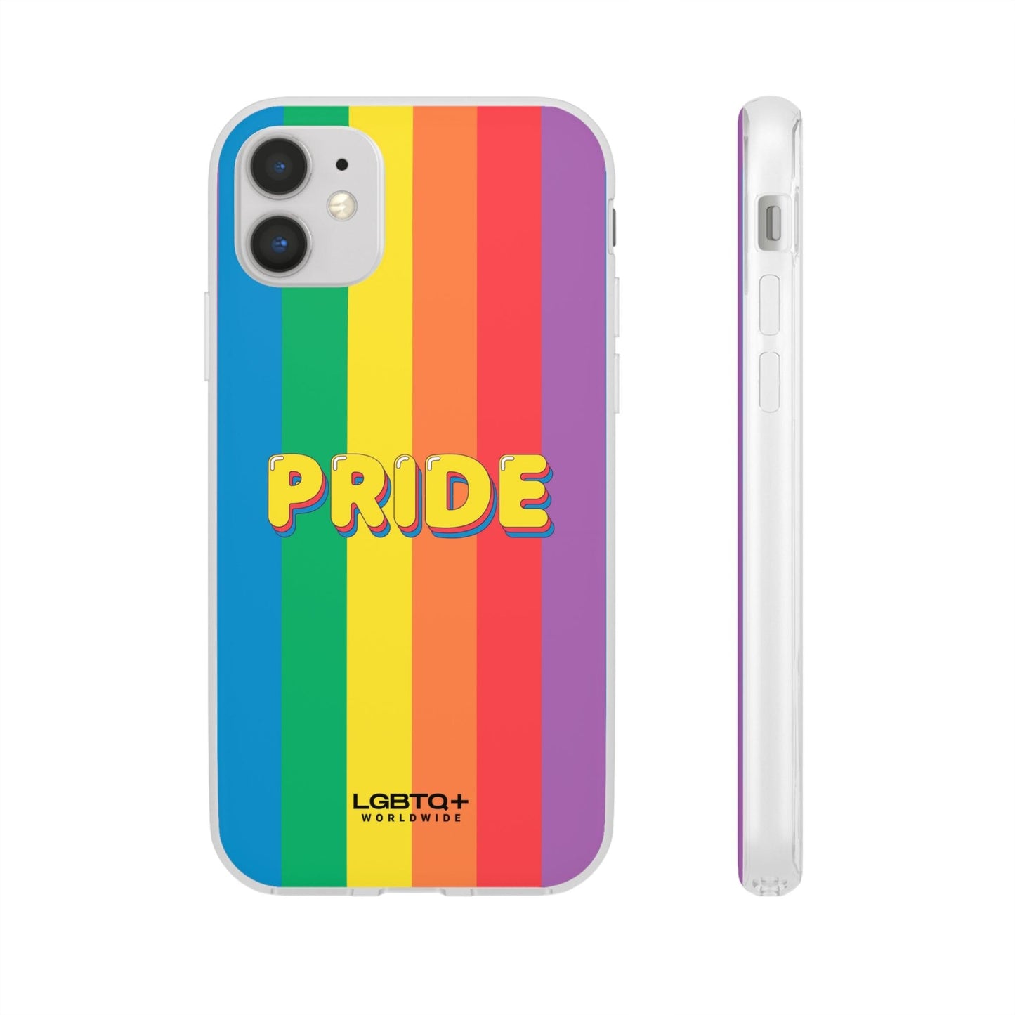 LGBTQWorldwide - ,,PRIDE" Flexible Handyhülle Accessories, Case, iPhone, iPhone Cases, Phone accessory, Phone Cases, Samsung Cases, silikon, Valentine's Day promotion lgbtq Bekleidung Accessoires unisex Zubehör