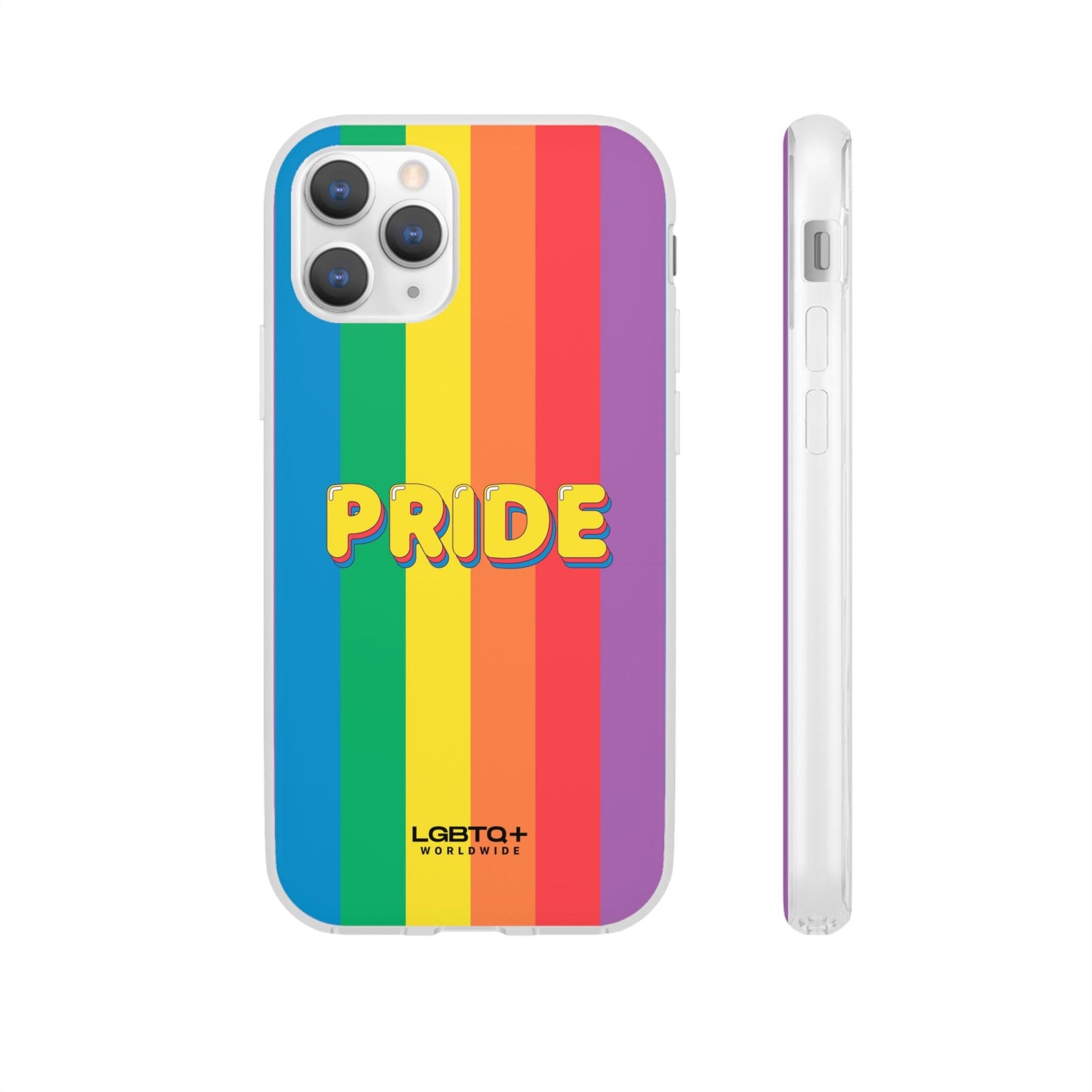 LGBTQWorldwide - ,,PRIDE" Flexible Handyhülle Accessories, Case, iPhone, iPhone Cases, Phone accessory, Phone Cases, Samsung Cases, silikon, Valentine's Day promotion lgbtq Bekleidung Accessoires unisex Zubehör