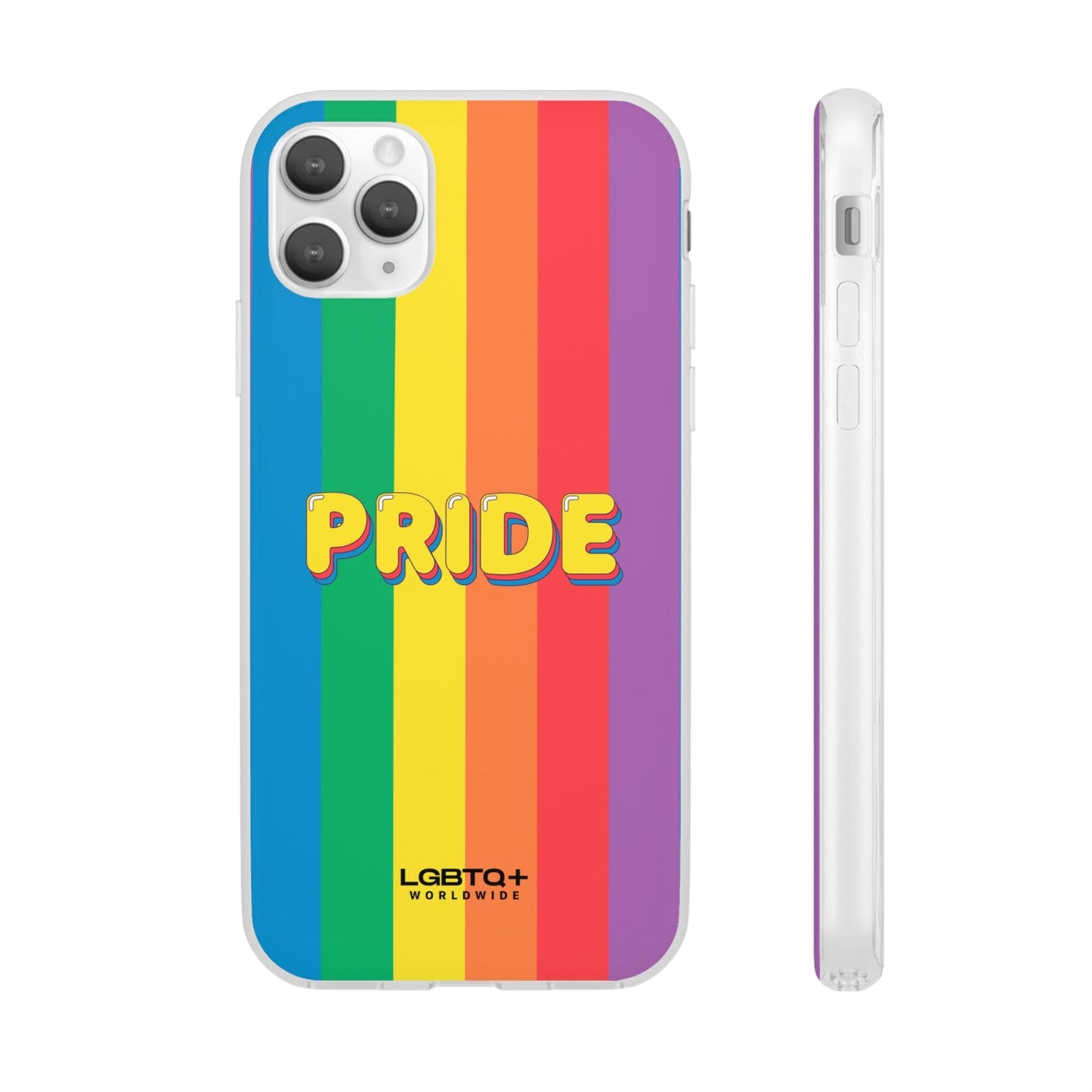 LGBTQWorldwide - ,,PRIDE" Flexible Handyhülle Accessories, Case, iPhone, iPhone Cases, Phone accessory, Phone Cases, Samsung Cases, silikon, Valentine's Day promotion lgbtq Bekleidung Accessoires unisex Zubehör