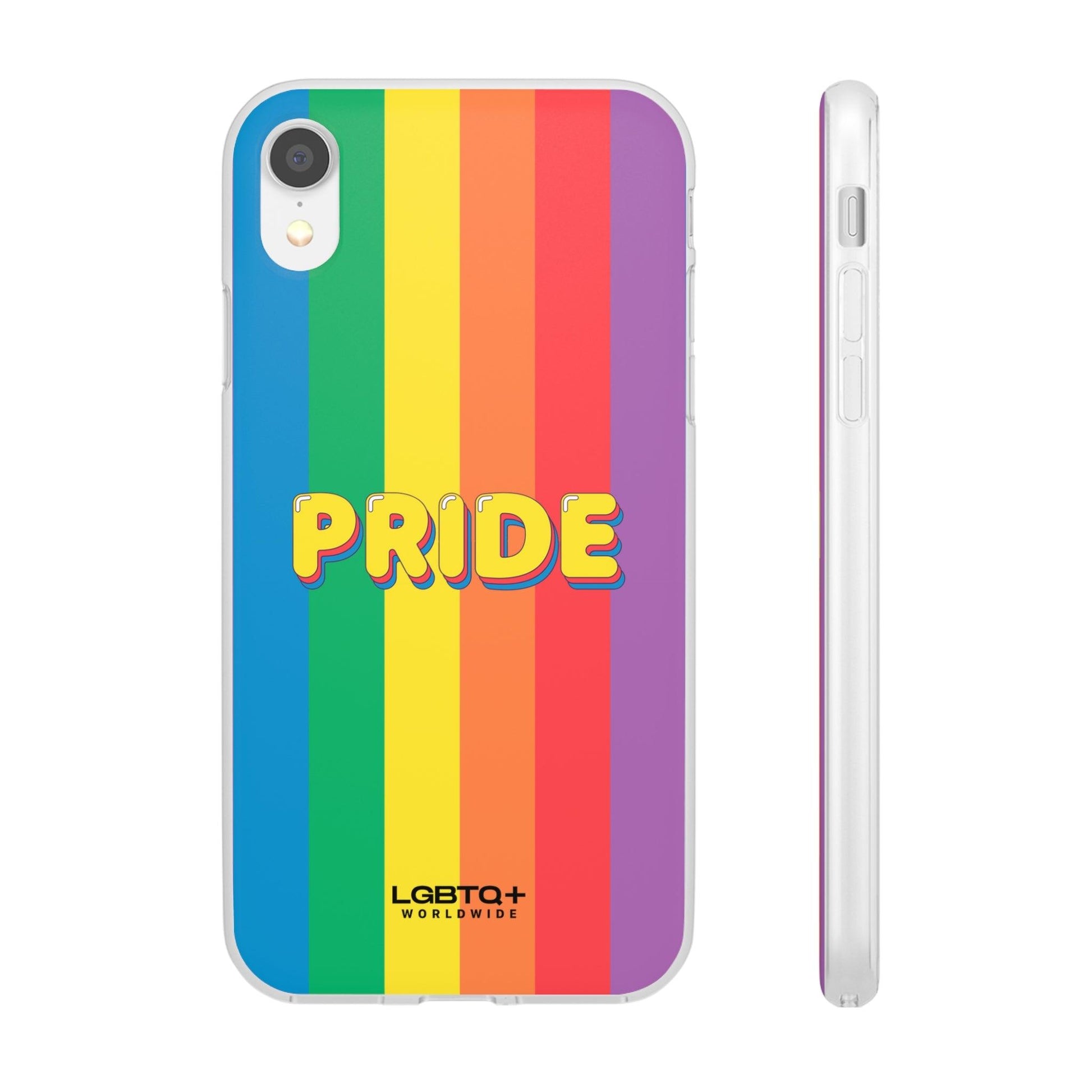 LGBTQWorldwide - ,,PRIDE" Flexible Handyhülle Accessories, Case, iPhone, iPhone Cases, Phone accessory, Phone Cases, Samsung Cases, silikon, Valentine's Day promotion lgbtq Bekleidung Accessoires unisex Zubehör