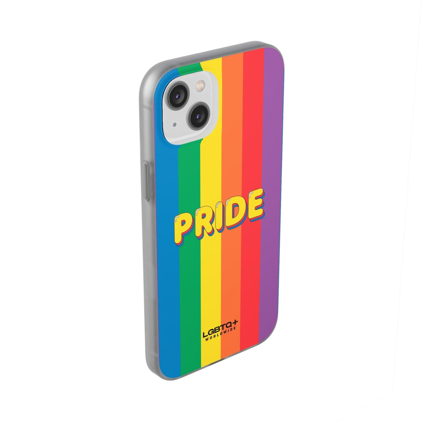 LGBTQWorldwide - ,,PRIDE" Flexible Handyhülle Accessories, Case, iPhone, iPhone Cases, Phone accessory, Phone Cases, Samsung Cases, silikon, Valentine's Day promotion lgbtq Bekleidung Accessoires unisex Zubehör