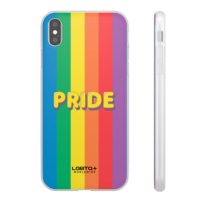 LGBTQWorldwide - ,,PRIDE" Flexible Handyhülle Accessories, Case, iPhone, iPhone Cases, Phone accessory, Phone Cases, Samsung Cases, silikon, Valentine's Day promotion lgbtq Bekleidung Accessoires unisex Zubehör