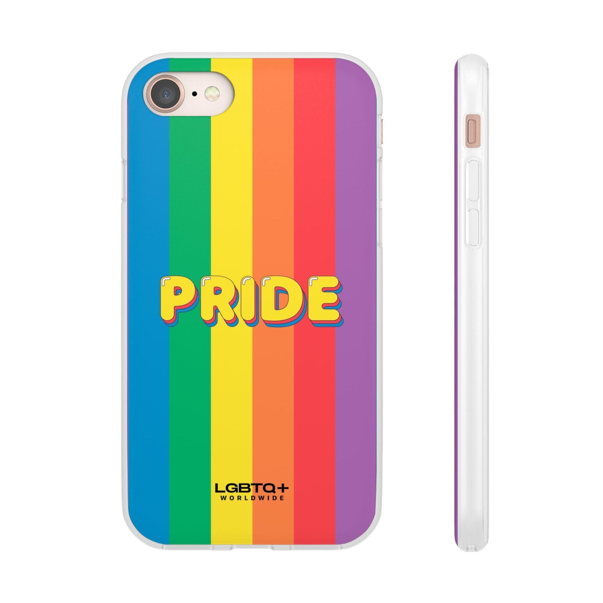 LGBTQWorldwide - ,,PRIDE" Flexible Handyhülle Accessories, Case, iPhone, iPhone Cases, Phone accessory, Phone Cases, Samsung Cases, silikon, Valentine's Day promotion lgbtq Bekleidung Accessoires unisex Zubehör