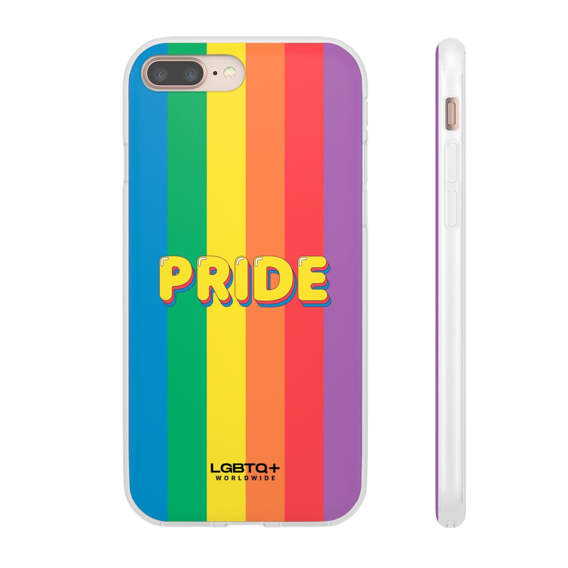 LGBTQWorldwide - ,,PRIDE" Flexible Handyhülle Accessories, Case, iPhone, iPhone Cases, Phone accessory, Phone Cases, Samsung Cases, silikon, Valentine's Day promotion lgbtq Bekleidung Accessoires unisex Zubehör