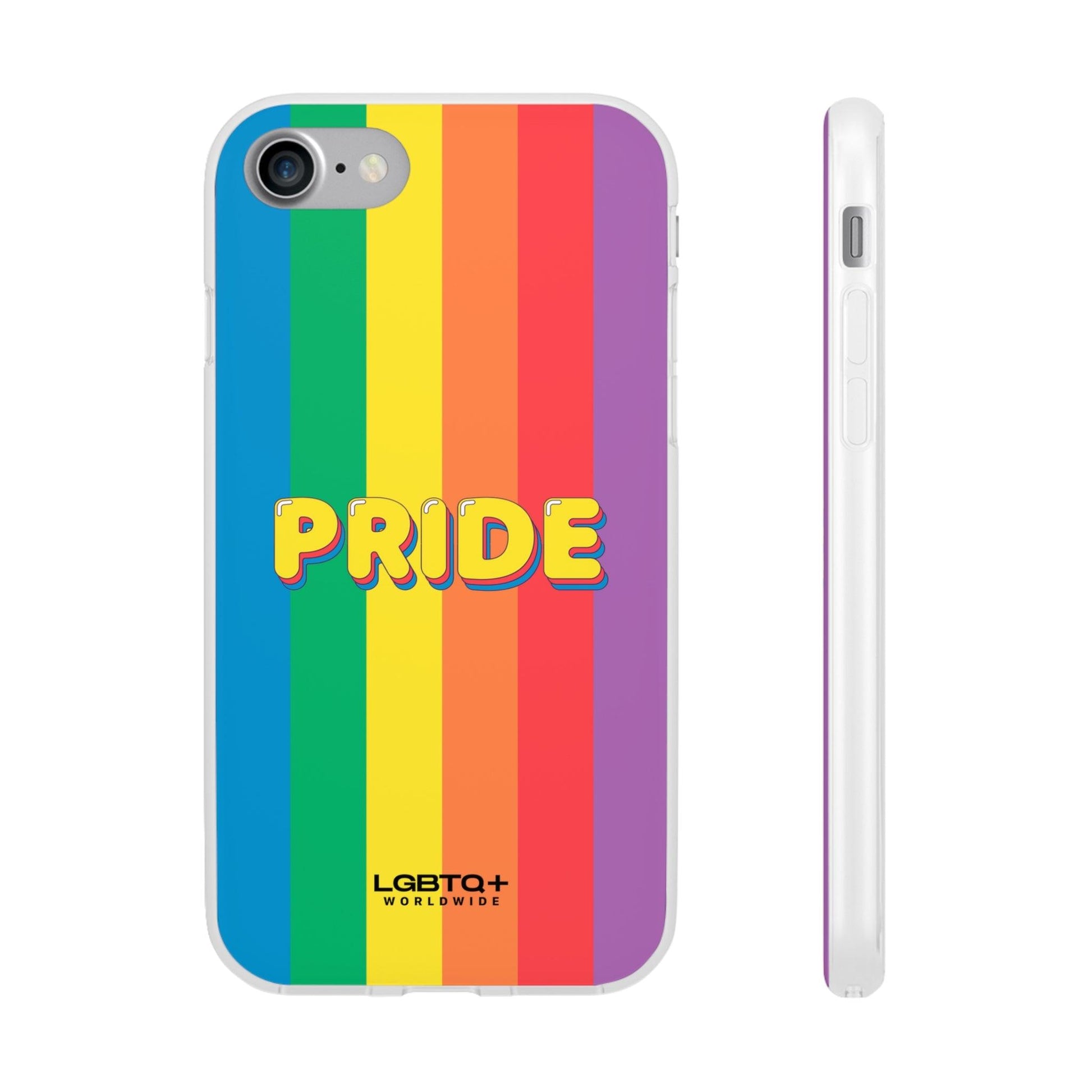 LGBTQWorldwide - ,,PRIDE" Flexible Handyhülle Accessories, Case, iPhone, iPhone Cases, Phone accessory, Phone Cases, Samsung Cases, silikon, Valentine's Day promotion lgbtq Bekleidung Accessoires unisex Zubehör