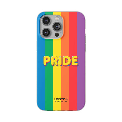 LGBTQWorldwide - ,,PRIDE" Flexible Handyhülle Accessories, Case, iPhone, iPhone Cases, Phone accessory, Phone Cases, Samsung Cases, silikon, Valentine's Day promotion lgbtq Bekleidung Accessoires unisex Zubehör