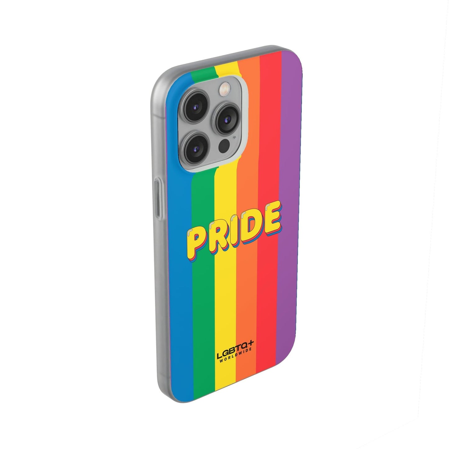 LGBTQWorldwide - ,,PRIDE" Flexible Handyhülle Accessories, Case, iPhone, iPhone Cases, Phone accessory, Phone Cases, Samsung Cases, silikon, Valentine's Day promotion lgbtq Bekleidung Accessoires unisex Zubehör