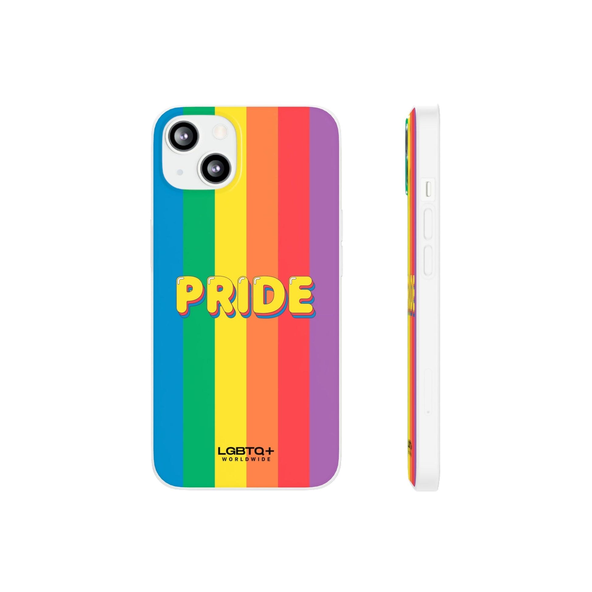 LGBTQWorldwide - ,,PRIDE" Flexible Handyhülle Accessories, Case, iPhone, iPhone Cases, Phone accessory, Phone Cases, Samsung Cases, silikon, Valentine's Day promotion lgbtq Bekleidung Accessoires unisex Zubehör