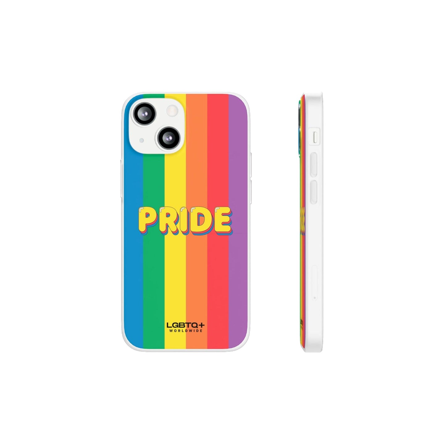 LGBTQWorldwide - ,,PRIDE" Flexible Handyhülle Accessories, Case, iPhone, iPhone Cases, Phone accessory, Phone Cases, Samsung Cases, silikon, Valentine's Day promotion lgbtq Bekleidung Accessoires unisex Zubehör