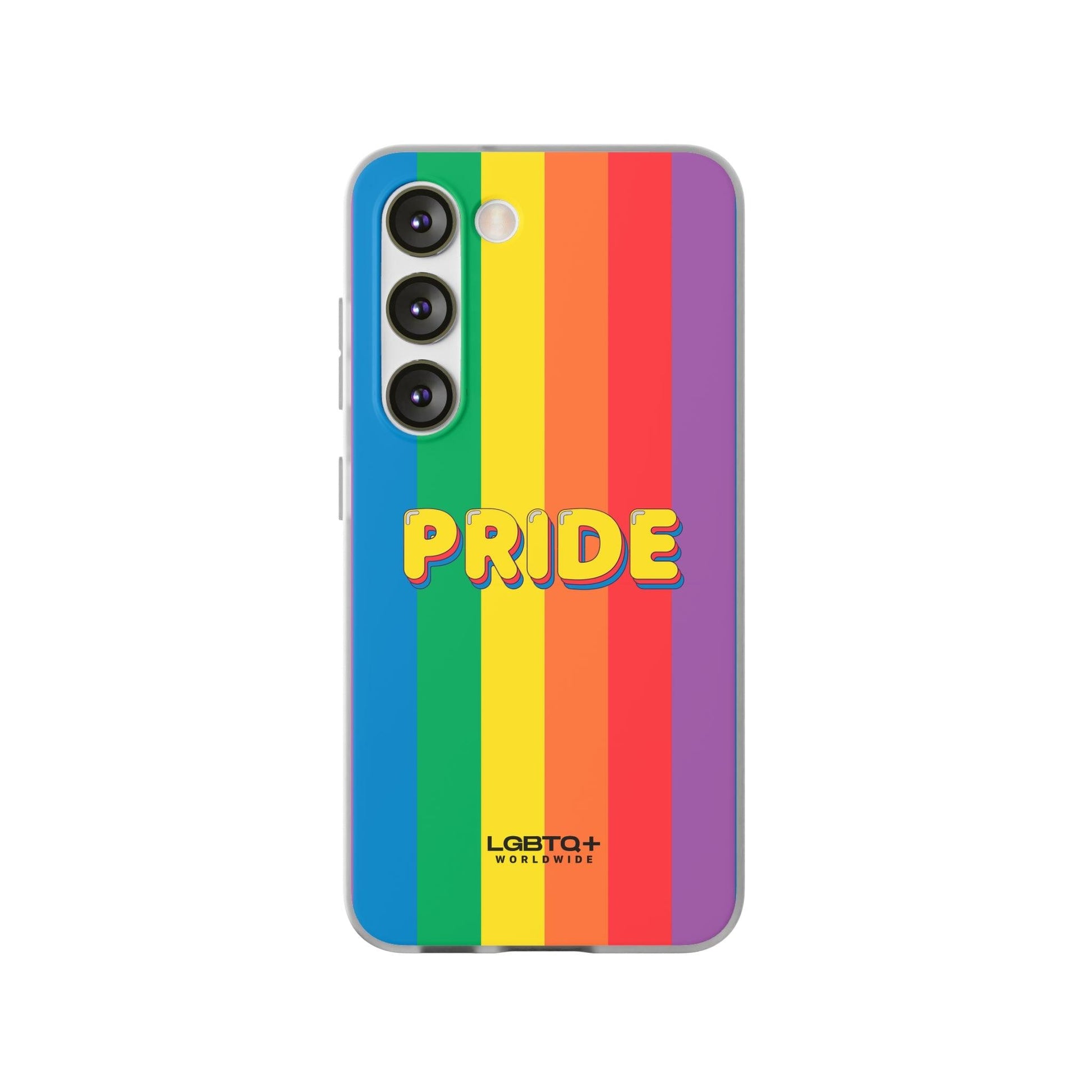 LGBTQWorldwide - ,,PRIDE" Flexible Handyhülle Accessories, Case, iPhone, iPhone Cases, Phone accessory, Phone Cases, Samsung Cases, silikon, Valentine's Day promotion lgbtq Bekleidung Accessoires unisex Zubehör