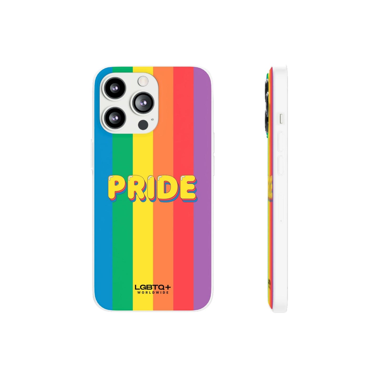 LGBTQWorldwide - ,,PRIDE" Flexible Handyhülle Accessories, Case, iPhone, iPhone Cases, Phone accessory, Phone Cases, Samsung Cases, silikon, Valentine's Day promotion lgbtq Bekleidung Accessoires unisex Zubehör