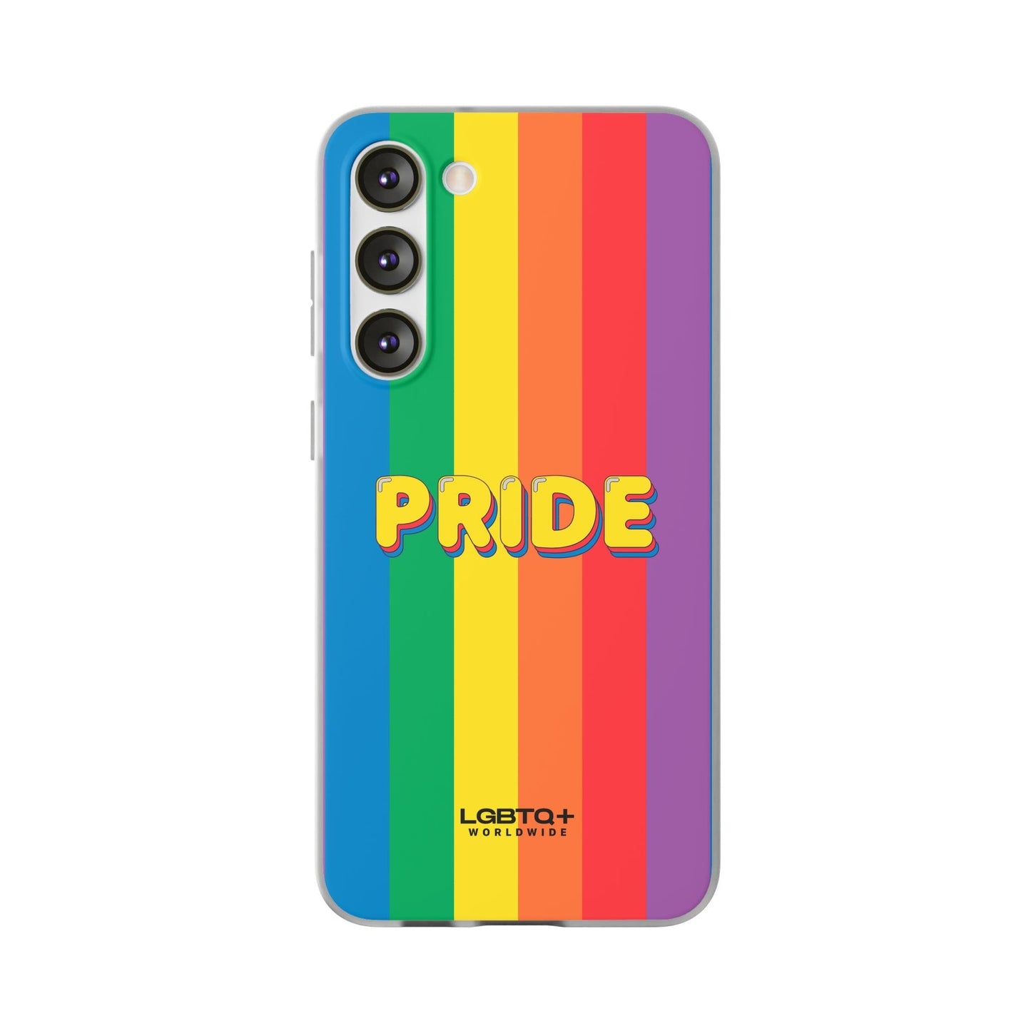 LGBTQWorldwide - ,,PRIDE" Flexible Handyhülle Accessories, Case, iPhone, iPhone Cases, Phone accessory, Phone Cases, Samsung Cases, silikon, Valentine's Day promotion lgbtq Bekleidung Accessoires unisex Zubehör