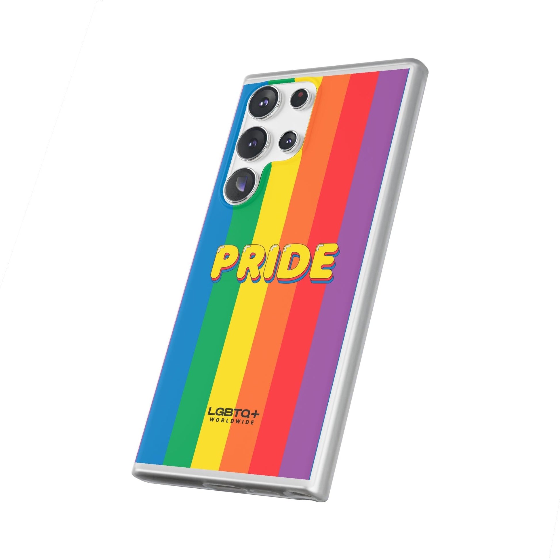 LGBTQWorldwide - ,,PRIDE" Flexible Handyhülle Accessories, Case, iPhone, iPhone Cases, Phone accessory, Phone Cases, Samsung Cases, silikon, Valentine's Day promotion lgbtq Bekleidung Accessoires unisex Zubehör