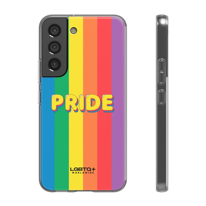 LGBTQWorldwide - ,,PRIDE" Flexible Handyhülle Accessories, Case, iPhone, iPhone Cases, Phone accessory, Phone Cases, Samsung Cases, silikon, Valentine's Day promotion lgbtq Bekleidung Accessoires unisex Zubehör