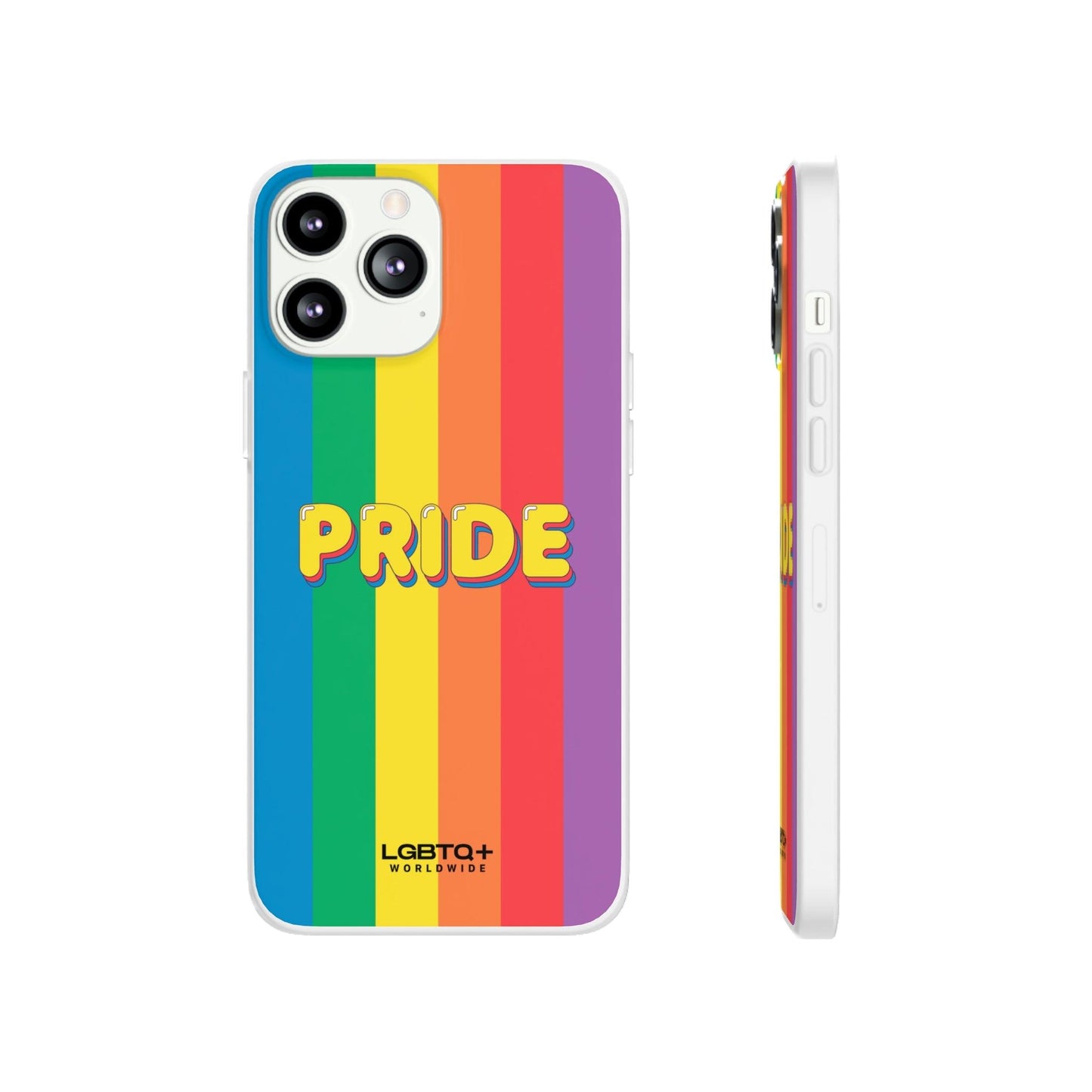 LGBTQWorldwide - ,,PRIDE" Flexible Handyhülle Accessories, Case, iPhone, iPhone Cases, Phone accessory, Phone Cases, Samsung Cases, silikon, Valentine's Day promotion lgbtq Bekleidung Accessoires unisex Zubehör