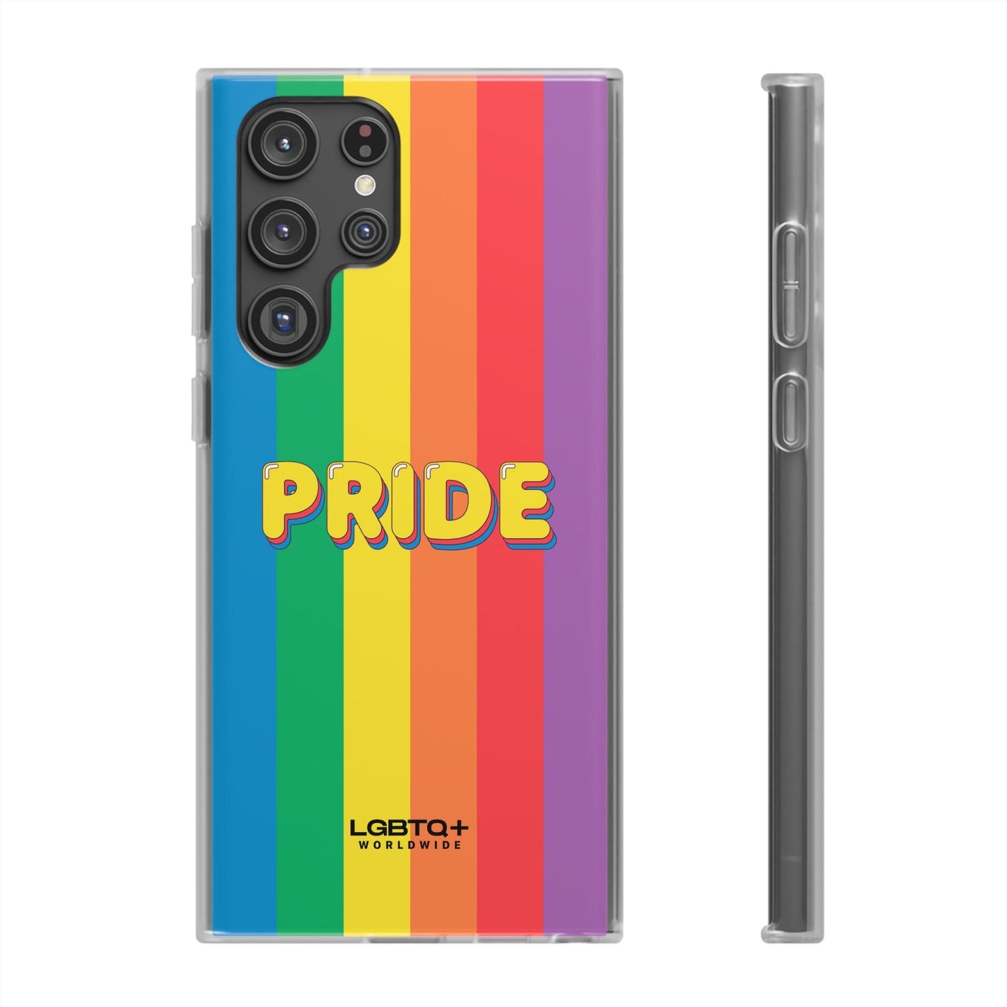 LGBTQWorldwide - ,,PRIDE" Flexible Handyhülle Accessories, Case, iPhone, iPhone Cases, Phone accessory, Phone Cases, Samsung Cases, silikon, Valentine's Day promotion lgbtq Bekleidung Accessoires unisex Zubehör