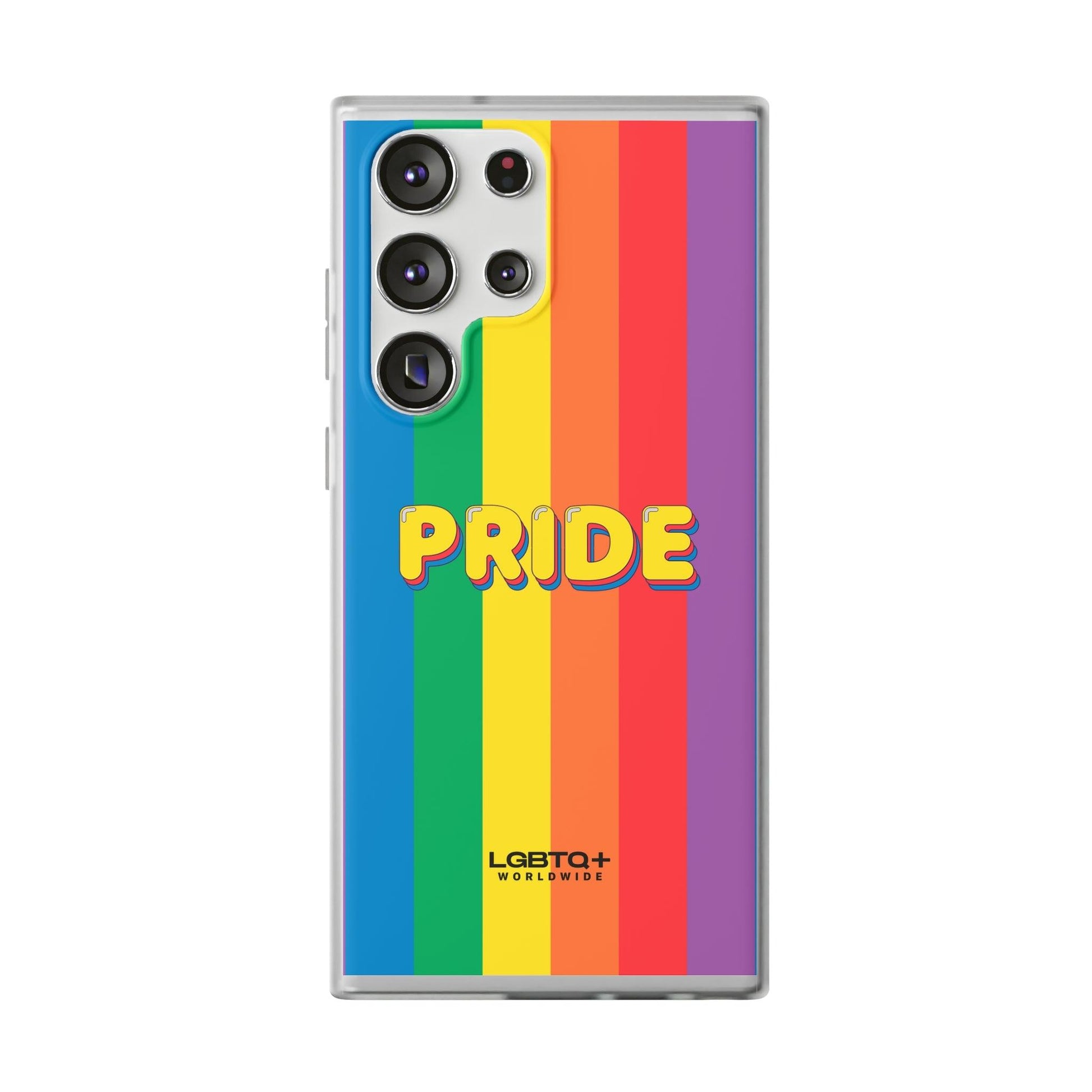 LGBTQWorldwide - ,,PRIDE" Flexible Handyhülle Accessories, Case, iPhone, iPhone Cases, Phone accessory, Phone Cases, Samsung Cases, silikon, Valentine's Day promotion lgbtq Bekleidung Accessoires unisex Zubehör