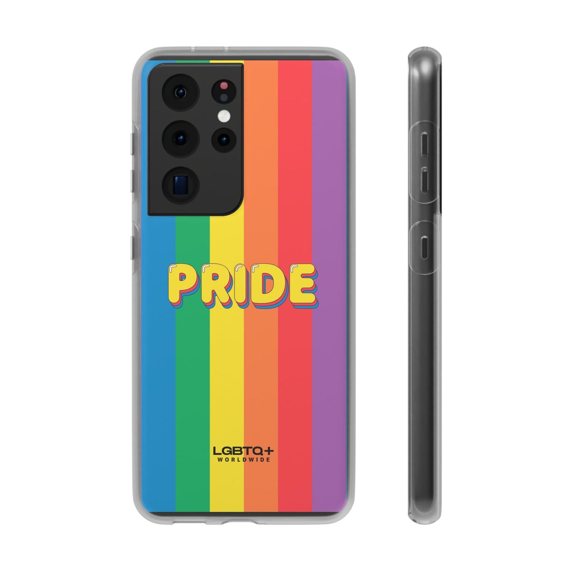 LGBTQWorldwide - ,,PRIDE" Flexible Handyhülle Accessories, Case, iPhone, iPhone Cases, Phone accessory, Phone Cases, Samsung Cases, silikon, Valentine's Day promotion lgbtq Bekleidung Accessoires unisex Zubehör