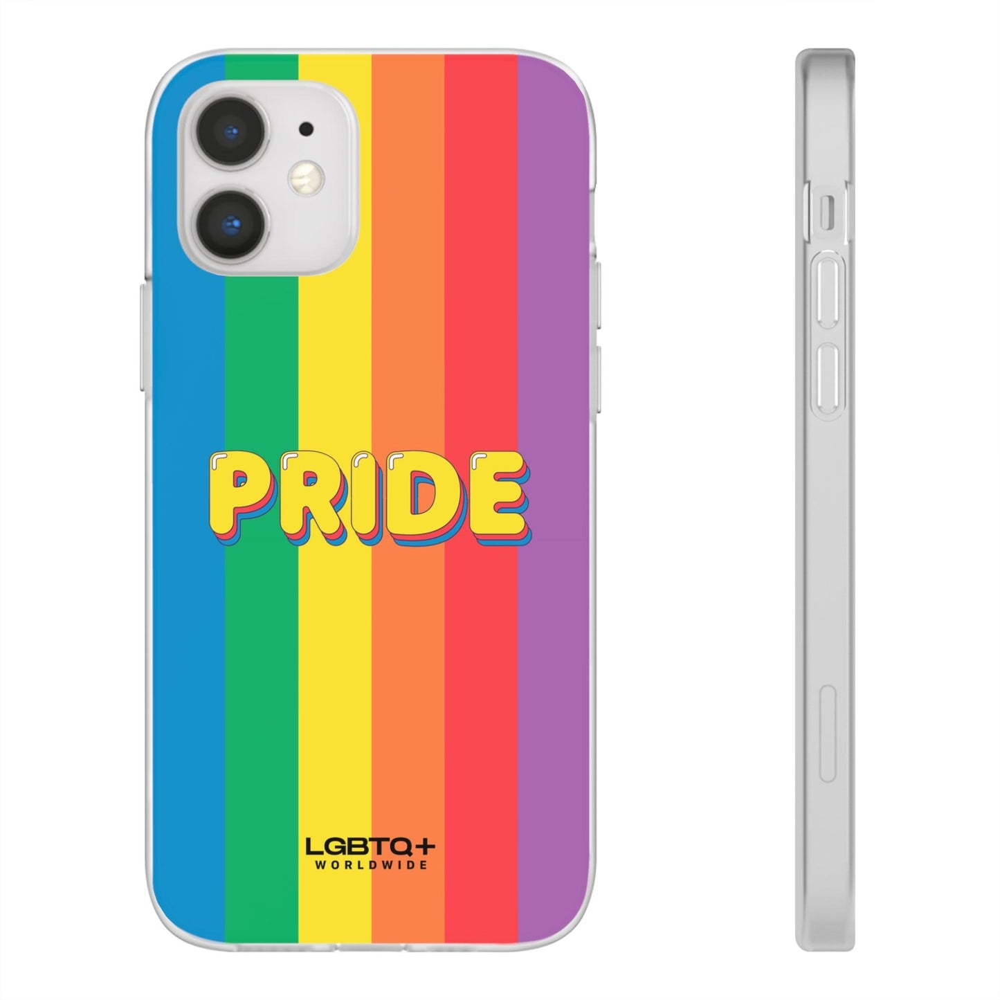 LGBTQWorldwide - ,,PRIDE" Flexible Handyhülle Accessories, Case, iPhone, iPhone Cases, Phone accessory, Phone Cases, Samsung Cases, silikon, Valentine's Day promotion lgbtq Bekleidung Accessoires unisex Zubehör