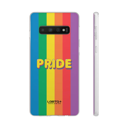 LGBTQWorldwide - ,,PRIDE" Flexible Handyhülle Accessories, Case, iPhone, iPhone Cases, Phone accessory, Phone Cases, Samsung Cases, silikon, Valentine's Day promotion lgbtq Bekleidung Accessoires unisex Zubehör