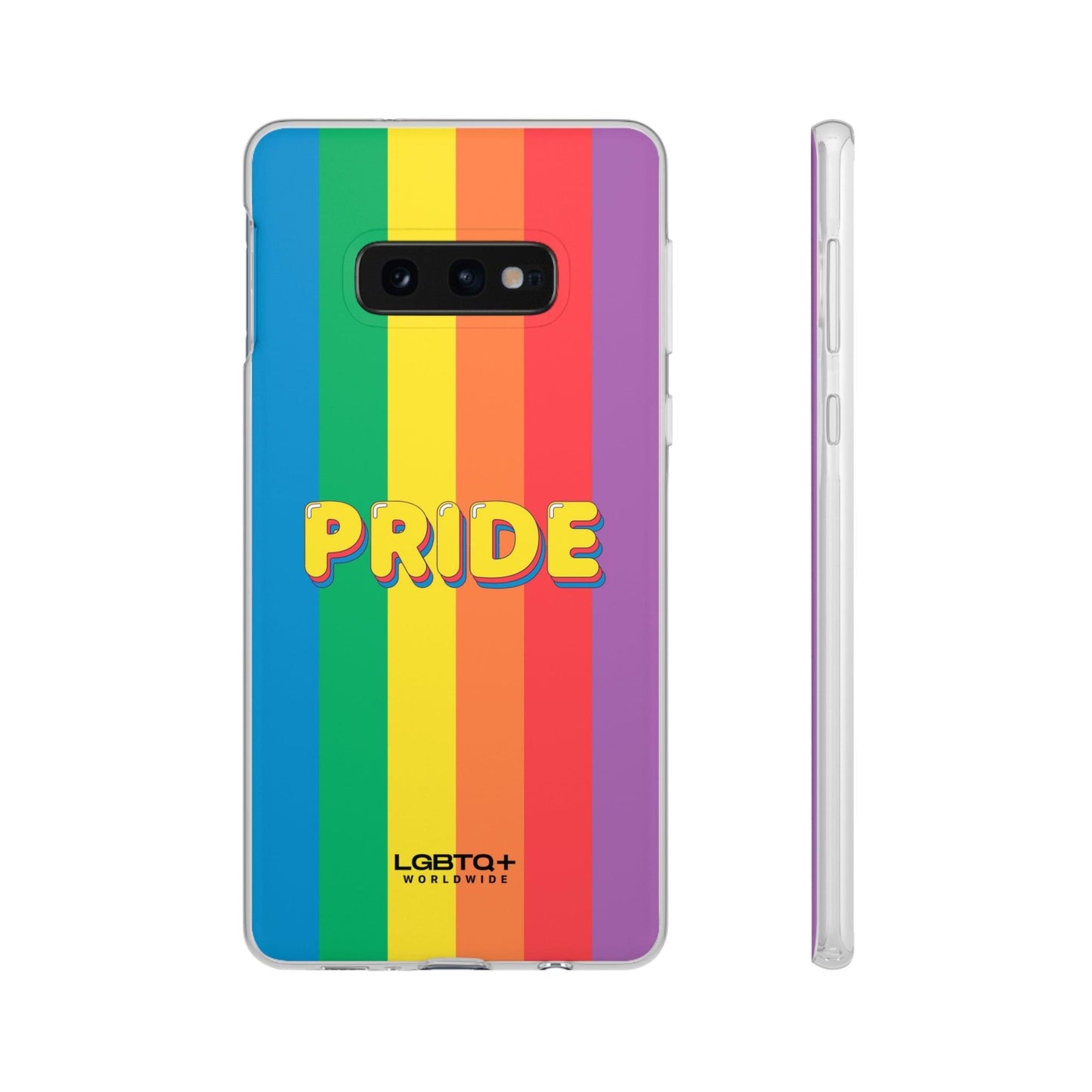 LGBTQWorldwide - ,,PRIDE" Flexible Handyhülle Accessories, Case, iPhone, iPhone Cases, Phone accessory, Phone Cases, Samsung Cases, silikon, Valentine's Day promotion lgbtq Bekleidung Accessoires unisex Zubehör