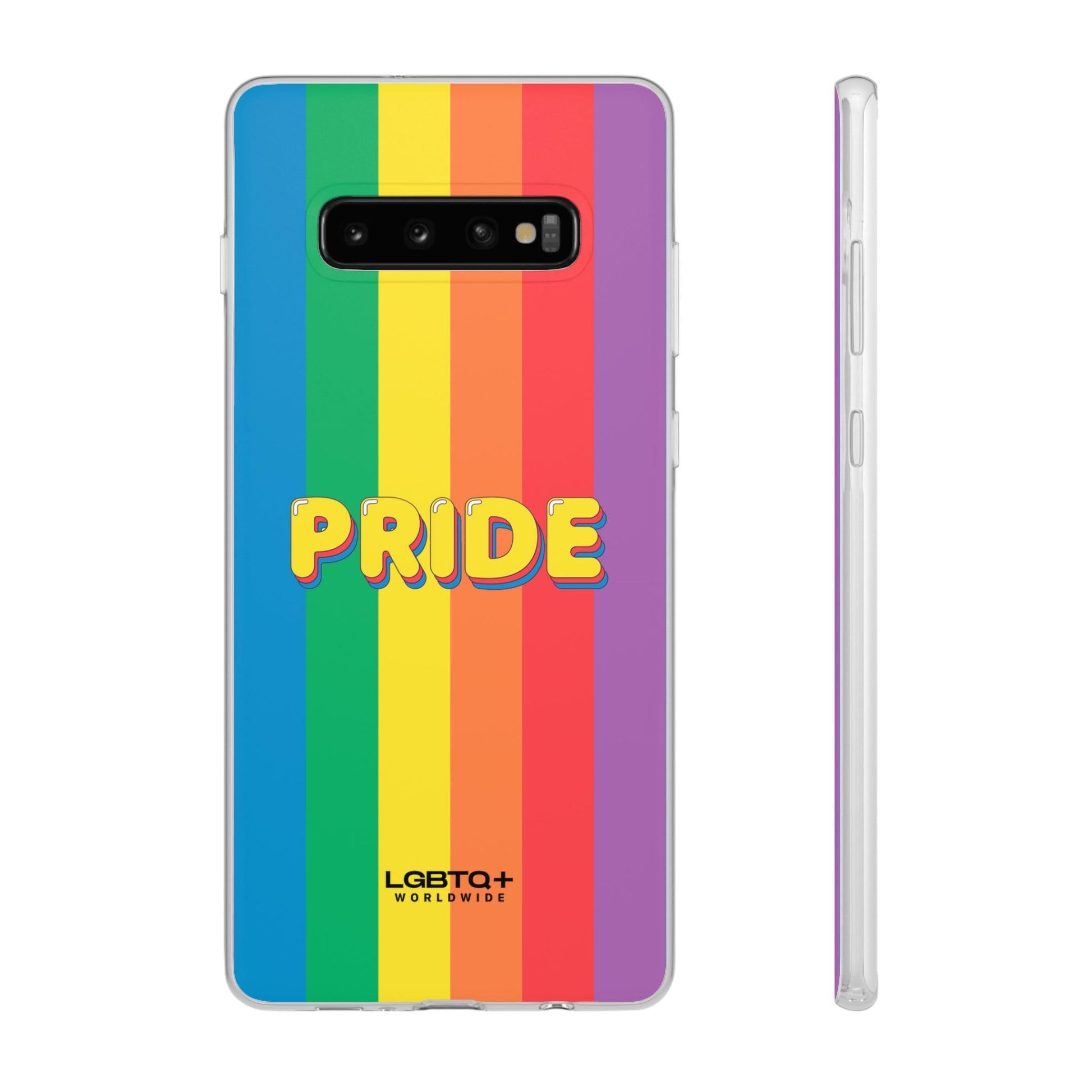 LGBTQWorldwide - ,,PRIDE" Flexible Handyhülle Accessories, Case, iPhone, iPhone Cases, Phone accessory, Phone Cases, Samsung Cases, silikon, Valentine's Day promotion lgbtq Bekleidung Accessoires unisex Zubehör