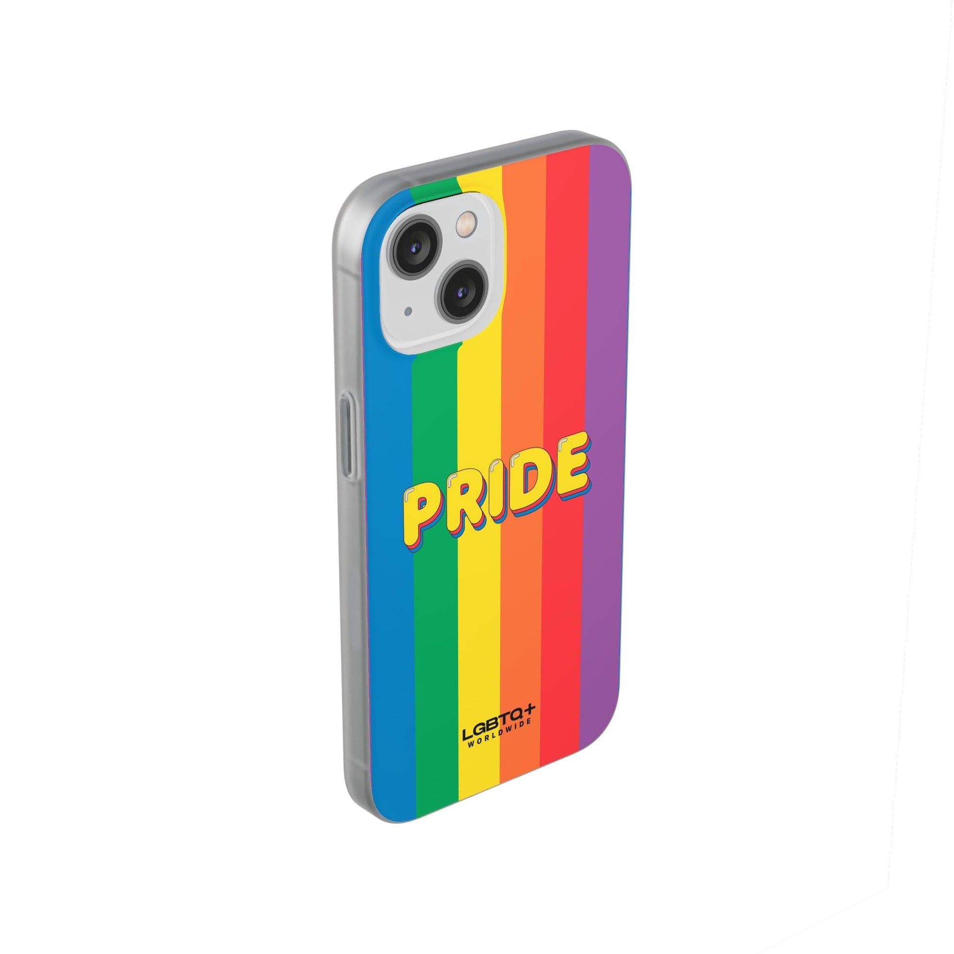 LGBTQWorldwide - ,,PRIDE" Flexible Handyhülle Accessories, Case, iPhone, iPhone Cases, Phone accessory, Phone Cases, Samsung Cases, silikon, Valentine's Day promotion lgbtq Bekleidung Accessoires unisex Zubehör