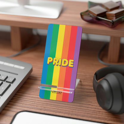 LGBTQWorldwide - ,,PRIDE" Handyhalter für Smartphones Accessories, All, Desk, Phone accessory, stand, tech, Tech Accessories lgbtq Bekleidung Accessoires unisex Zubehör