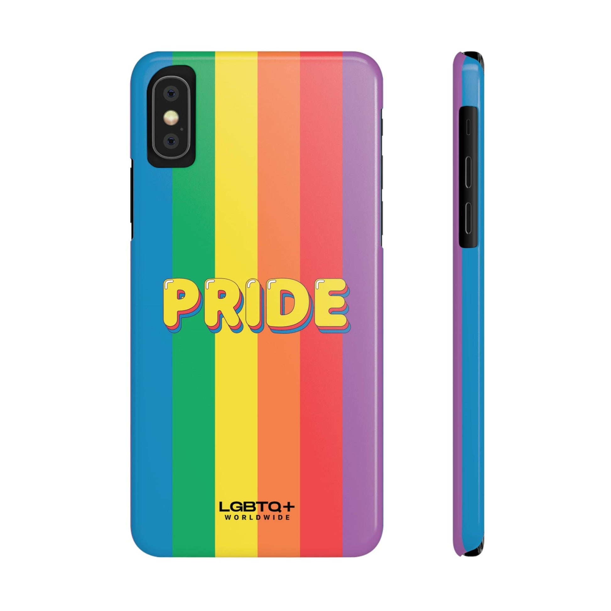 LGBTQWorldwide - ,,PRIDE" Handyhülle Accessories, Back-to-School, card, Glossy, iPhone, iPhone Cases, Phone accessory, Phone Cases, Samsung Cases, Slim lgbtq Bekleidung Accessoires unisex Zubehör