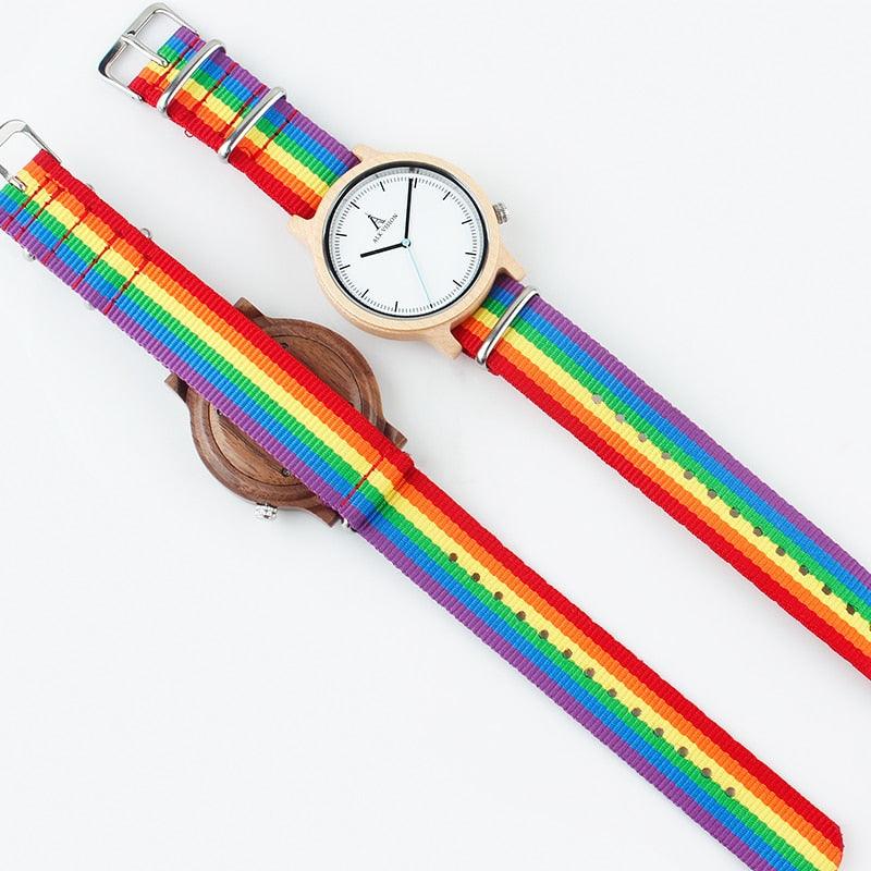 LGBTQWorldwide - Pride Holz Uhr Accessoires, Accessories, All lgbtq Bekleidung Accessoires unisex Zubehör