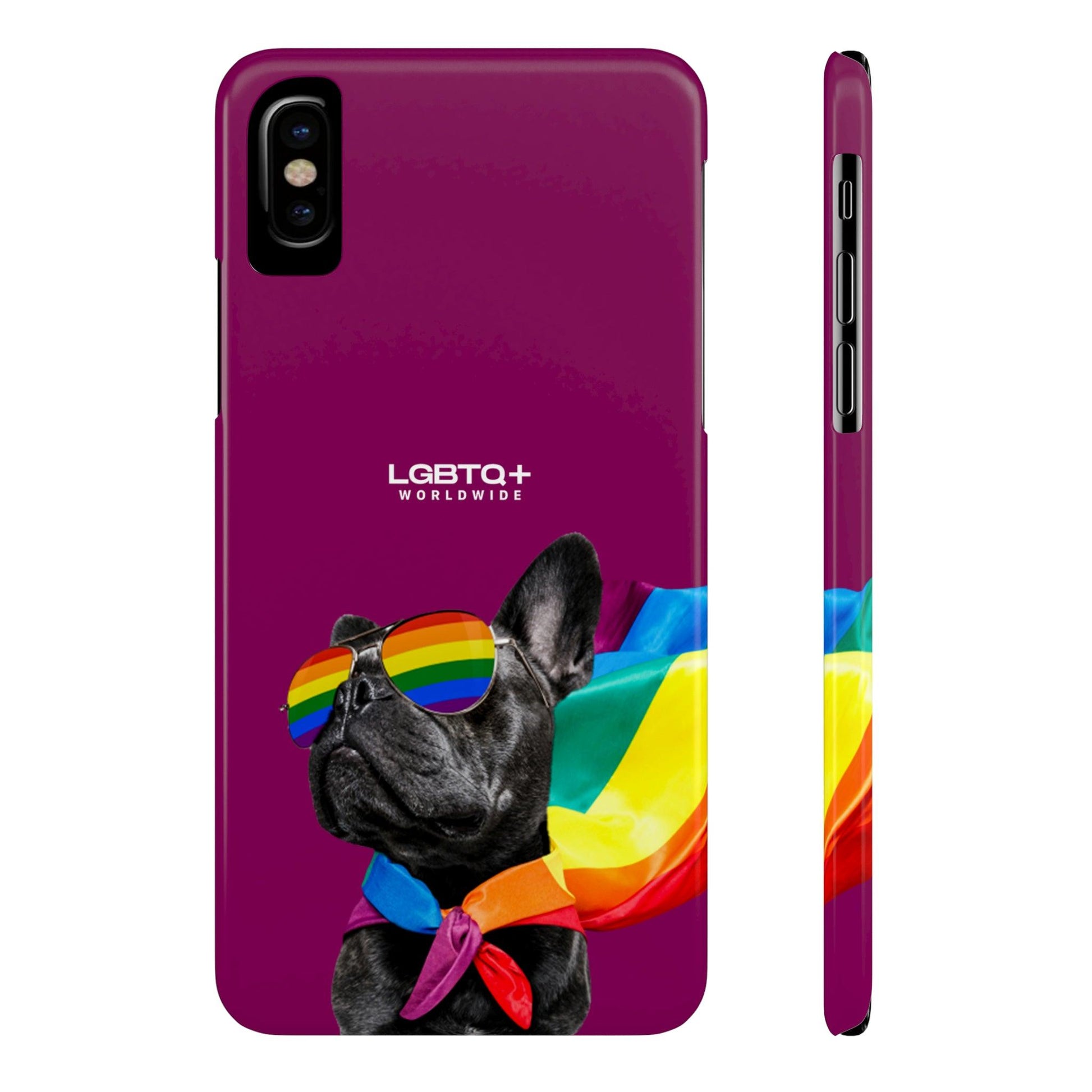 LGBTQWorldwide - ,,PROUD DOG" Handyhülle Accessories, Back-to-School, card, Glossy, iPhone, iPhone Cases, Phone accessory, Phone Cases, Samsung Cases, Slim lgbtq Bekleidung Accessoires unisex Zubehör