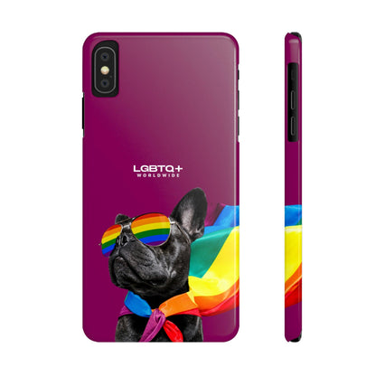 LGBTQWorldwide - ,,PROUD DOG" Handyhülle Accessories, Back-to-School, card, Glossy, iPhone, iPhone Cases, Phone accessory, Phone Cases, Samsung Cases, Slim lgbtq Bekleidung Accessoires unisex Zubehör