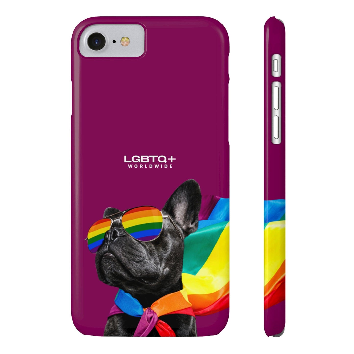 LGBTQWorldwide - ,,PROUD DOG" Handyhülle Accessories, Back-to-School, card, Glossy, iPhone, iPhone Cases, Phone accessory, Phone Cases, Samsung Cases, Slim lgbtq Bekleidung Accessoires unisex Zubehör