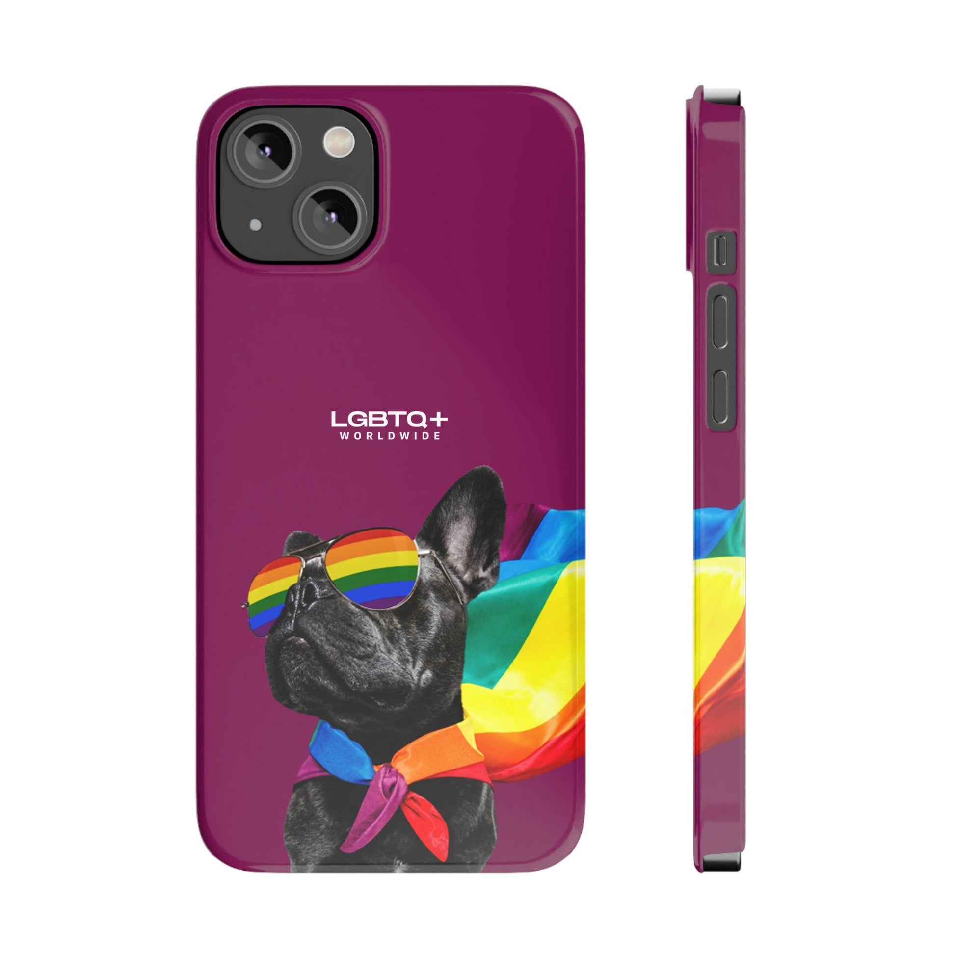 LGBTQWorldwide - ,,PROUD DOG" Handyhülle Accessories, Back-to-School, card, Glossy, iPhone, iPhone Cases, Phone accessory, Phone Cases, Samsung Cases, Slim lgbtq Bekleidung Accessoires unisex Zubehör