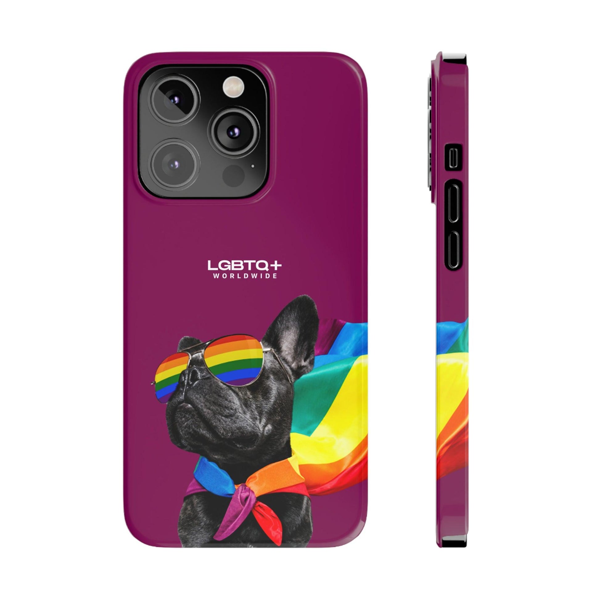 LGBTQWorldwide - ,,PROUD DOG" Handyhülle Accessories, Back-to-School, card, Glossy, iPhone, iPhone Cases, Phone accessory, Phone Cases, Samsung Cases, Slim lgbtq Bekleidung Accessoires unisex Zubehör