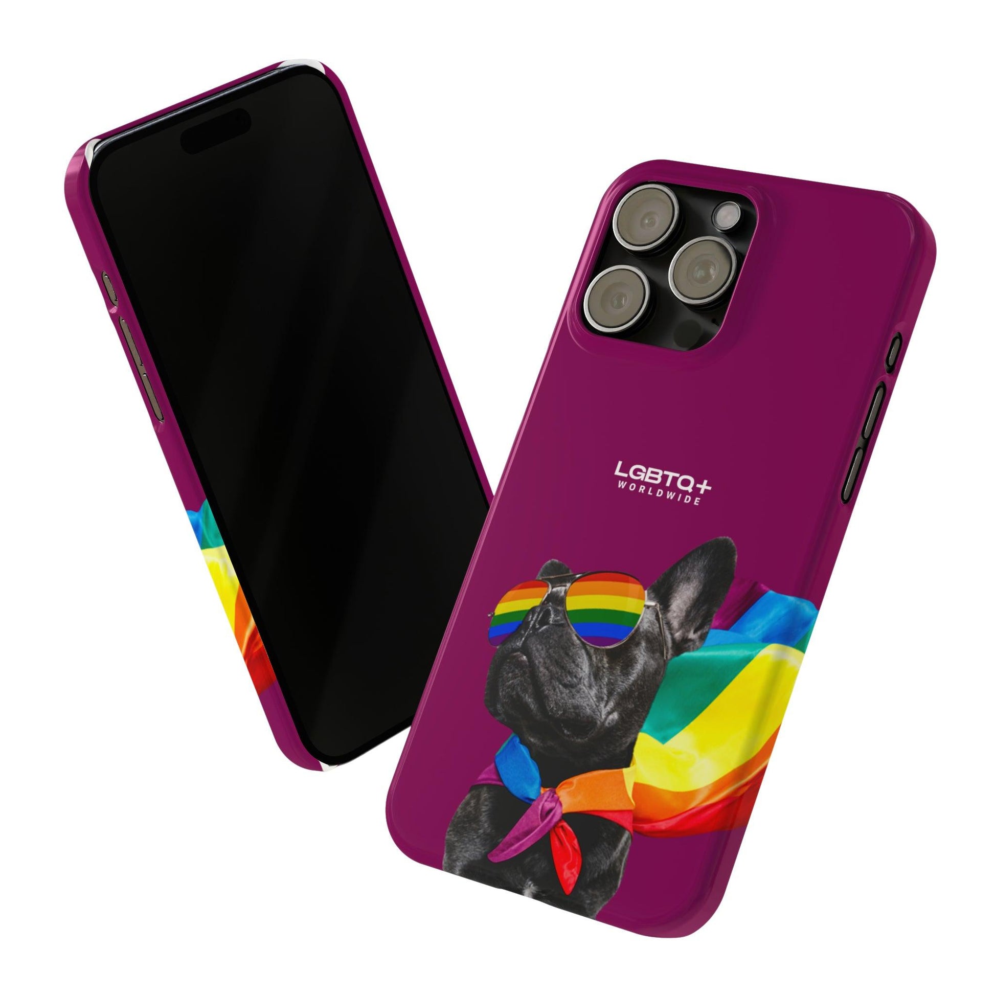 LGBTQWorldwide - ,,PROUD DOG" Handyhülle Accessories, Back-to-School, card, Glossy, iPhone, iPhone Cases, Phone accessory, Phone Cases, Samsung Cases, Slim lgbtq Bekleidung Accessoires unisex Zubehör