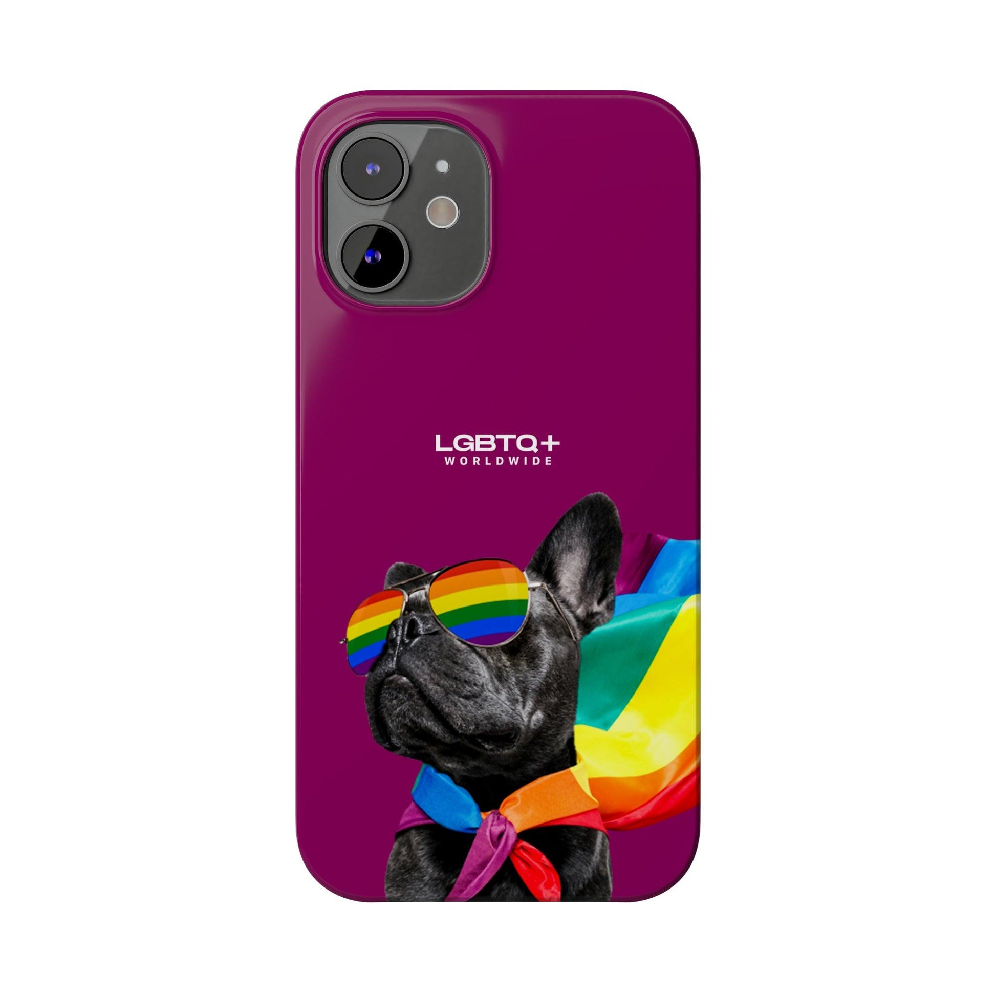 LGBTQWorldwide - ,,PROUD DOG" Handyhülle Accessories, Back-to-School, card, Glossy, iPhone, iPhone Cases, Phone accessory, Phone Cases, Samsung Cases, Slim lgbtq Bekleidung Accessoires unisex Zubehör