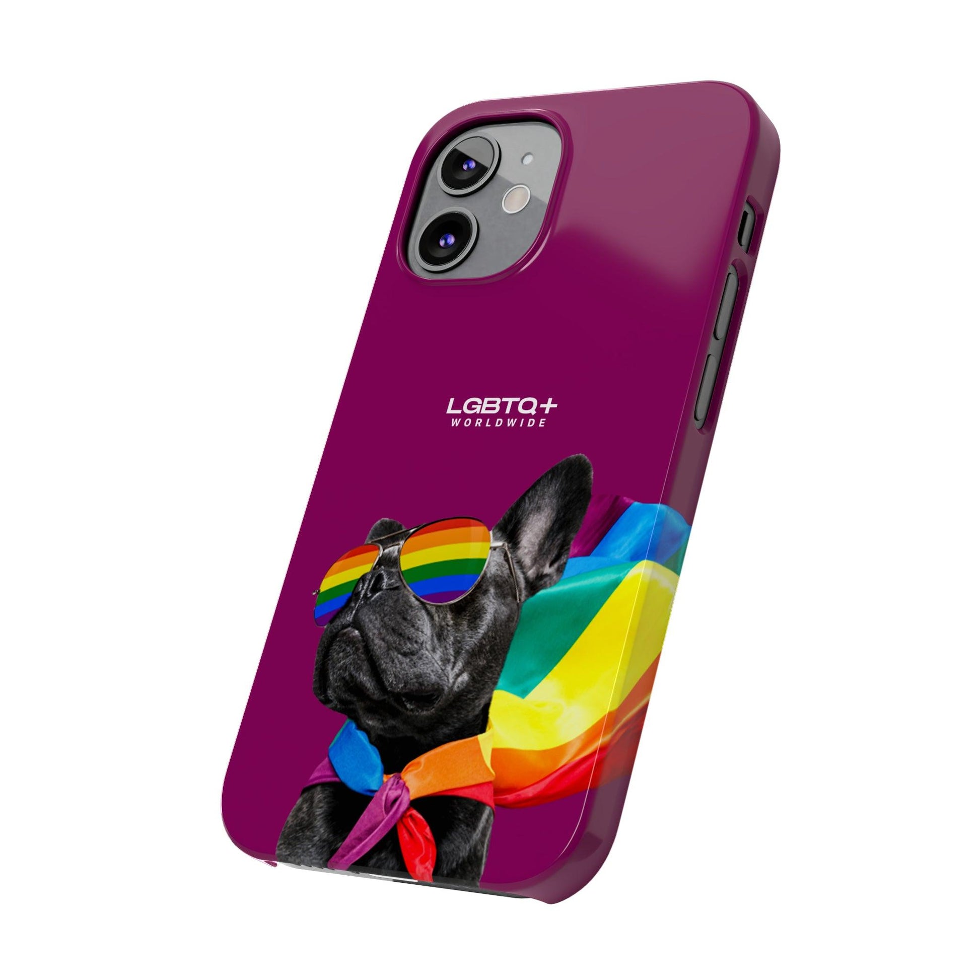 LGBTQWorldwide - ,,PROUD DOG" Handyhülle Accessories, Back-to-School, card, Glossy, iPhone, iPhone Cases, Phone accessory, Phone Cases, Samsung Cases, Slim lgbtq Bekleidung Accessoires unisex Zubehör