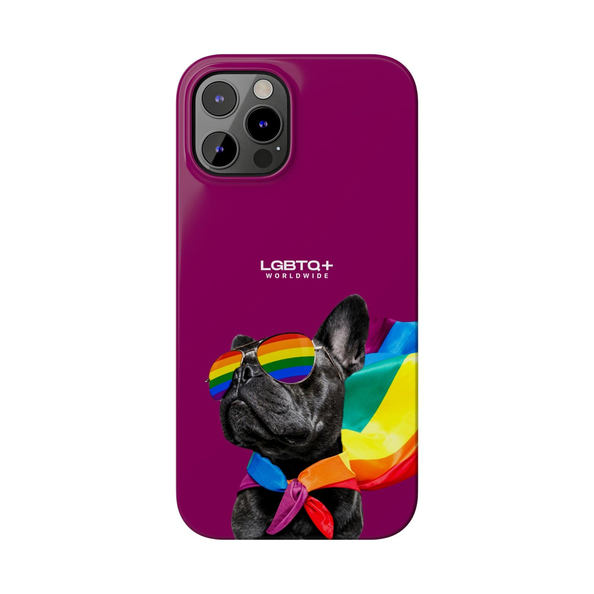 LGBTQWorldwide - ,,PROUD DOG" Handyhülle Accessories, Back-to-School, card, Glossy, iPhone, iPhone Cases, Phone accessory, Phone Cases, Samsung Cases, Slim lgbtq Bekleidung Accessoires unisex Zubehör