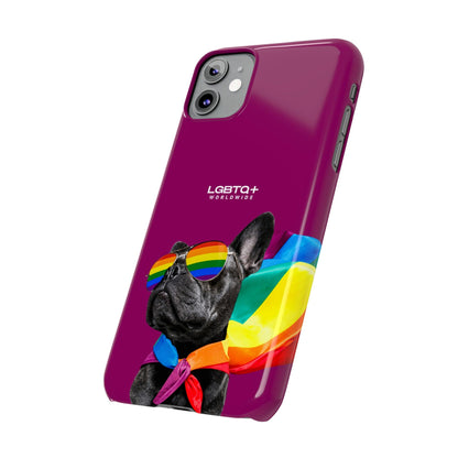 LGBTQWorldwide - ,,PROUD DOG" Handyhülle Accessories, Back-to-School, card, Glossy, iPhone, iPhone Cases, Phone accessory, Phone Cases, Samsung Cases, Slim lgbtq Bekleidung Accessoires unisex Zubehör