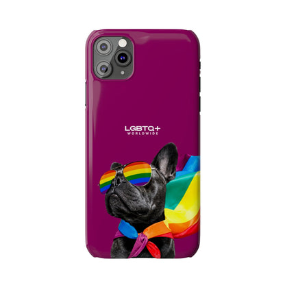 LGBTQWorldwide - ,,PROUD DOG" Handyhülle Accessories, Back-to-School, card, Glossy, iPhone, iPhone Cases, Phone accessory, Phone Cases, Samsung Cases, Slim lgbtq Bekleidung Accessoires unisex Zubehör