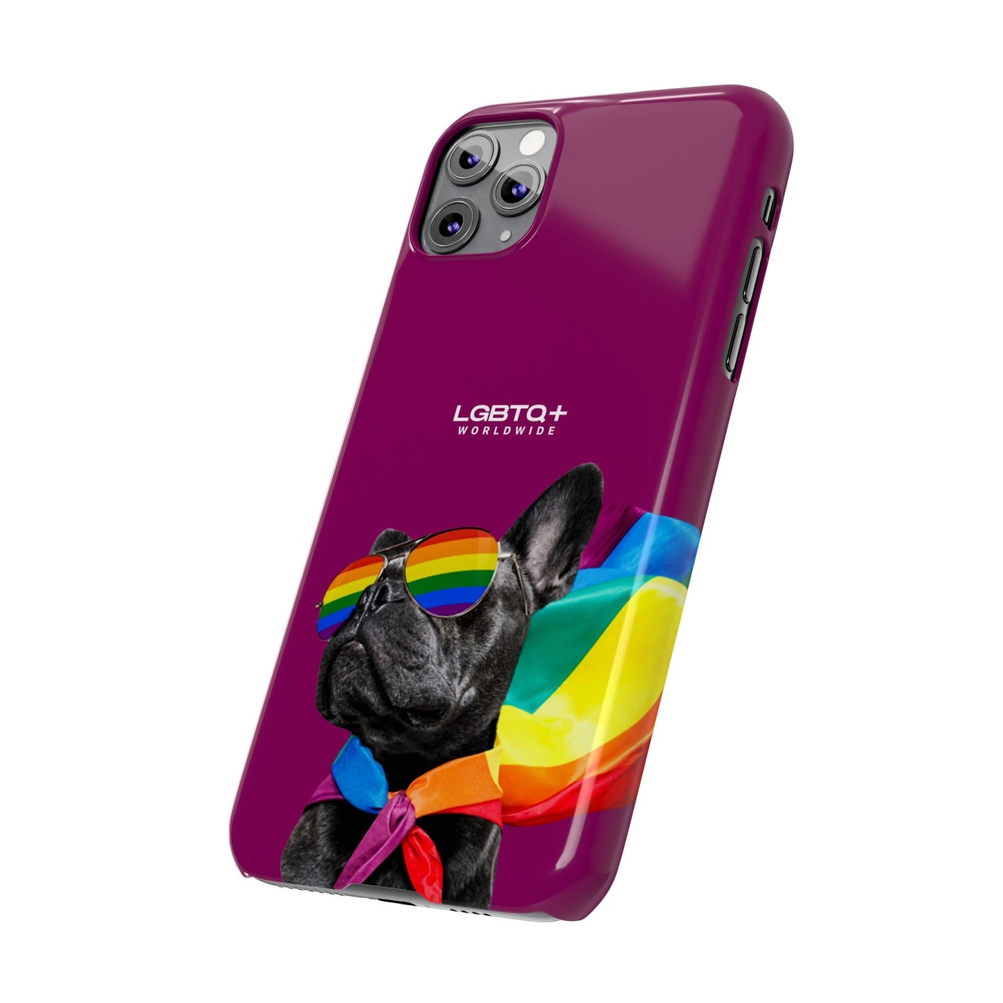 LGBTQWorldwide - ,,PROUD DOG" Handyhülle Accessories, Back-to-School, card, Glossy, iPhone, iPhone Cases, Phone accessory, Phone Cases, Samsung Cases, Slim lgbtq Bekleidung Accessoires unisex Zubehör